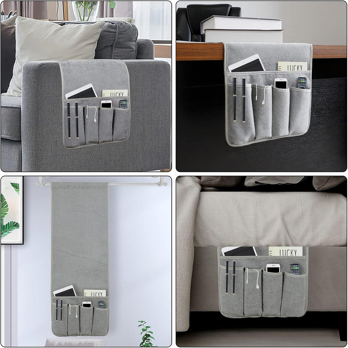 Remote Control Holders for Armchairs, Couch Caddy, Featuring Non-Slip Bases