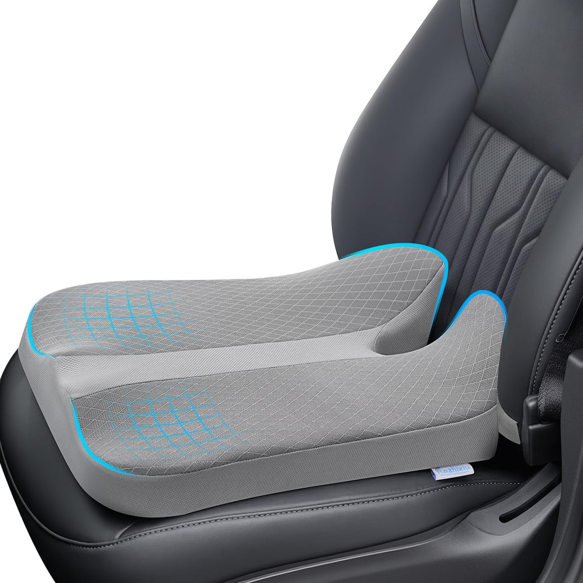 anzhixiu Elevated Car Seat Cushion for Improved View- Black