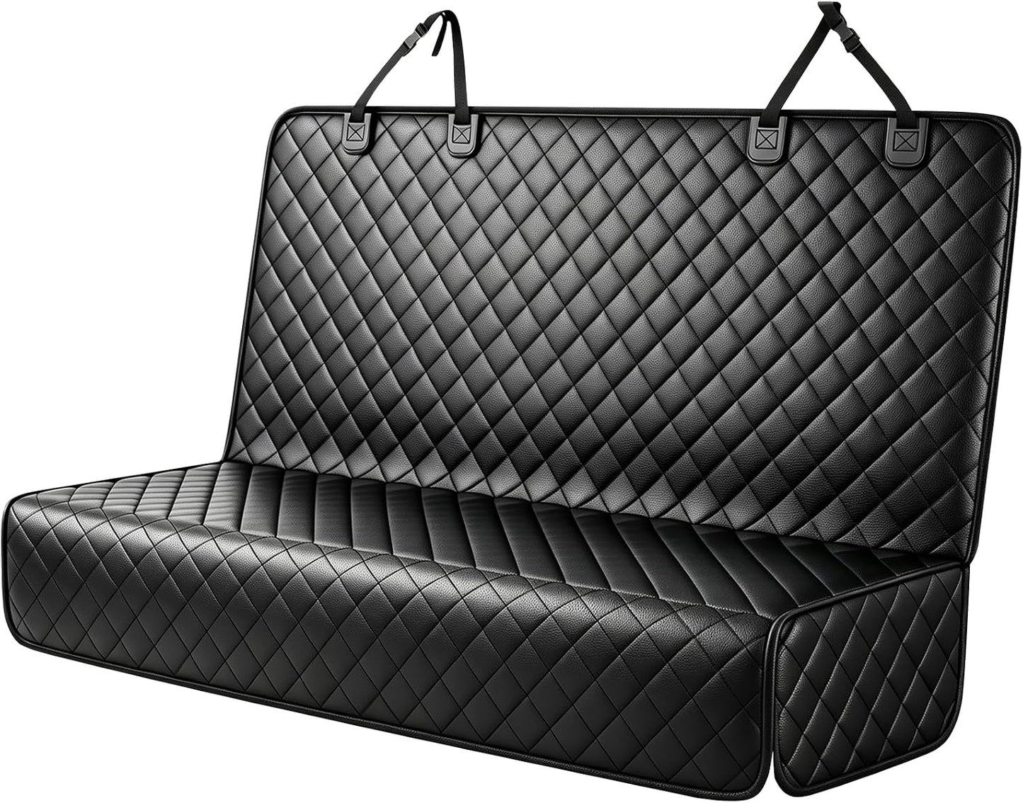 PETICON Waterproof Scratchproof Pet Bench Seat Covers for Cars, SUVs, Nonslip Durable Back Seat Cover for Dogs, Washable Backseat Protection