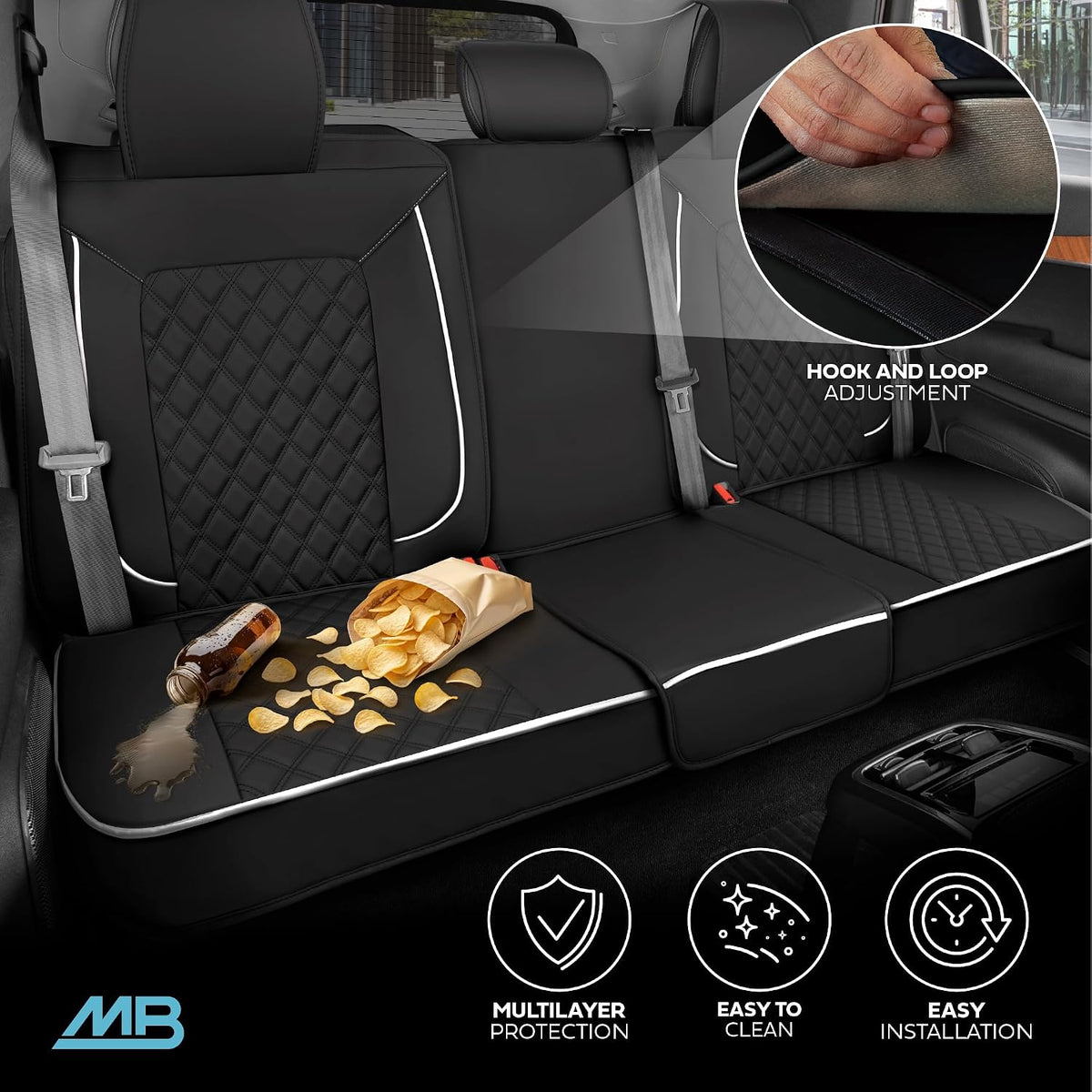 MotorBox TrimLine Pearl Leather Seat Covers for Cars & SUVs