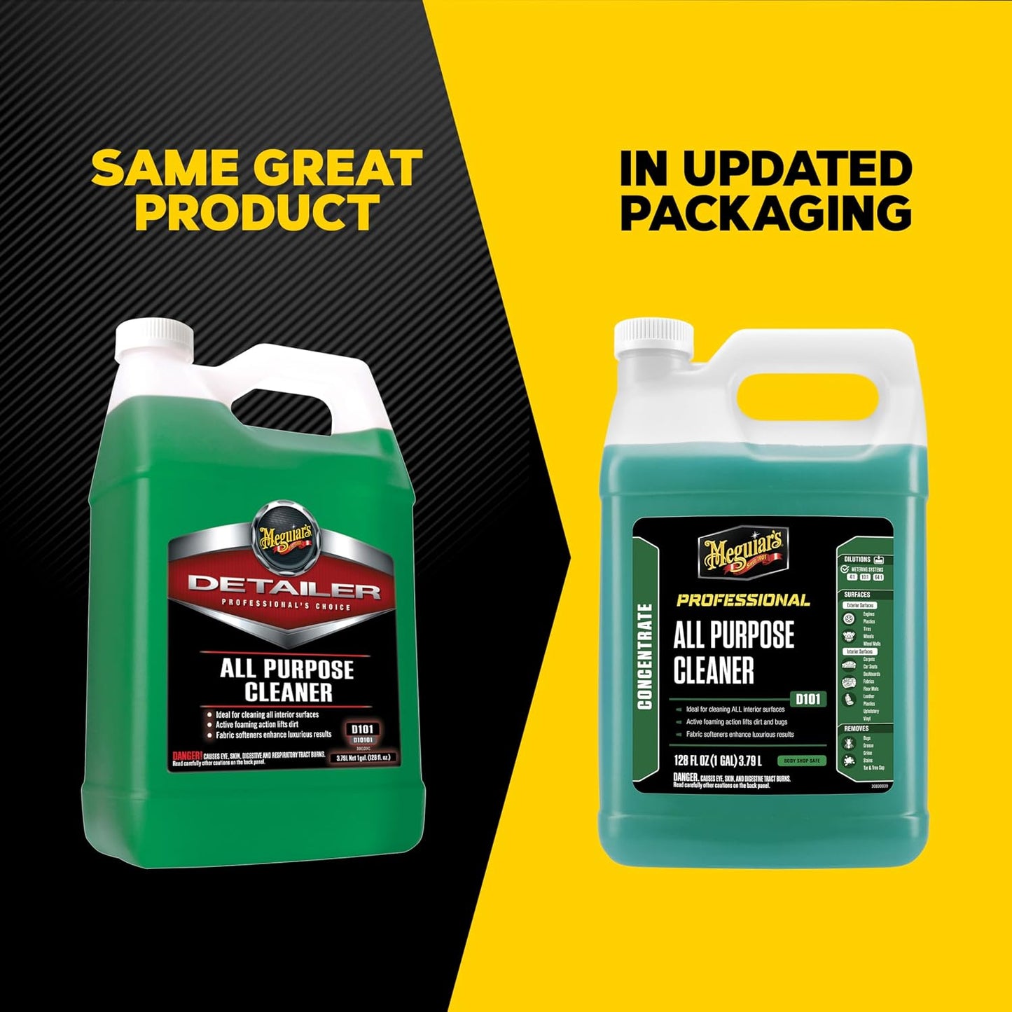 Meguiar's D10101 All Purpose Cleaner, Versatile Car Detailing Cleaner Ideal for Both the Interior and Exterior Vehicle Surfaces, Foaming Action Lifts Dirt from Leather, Carpet, Upholstery, and Vinyl