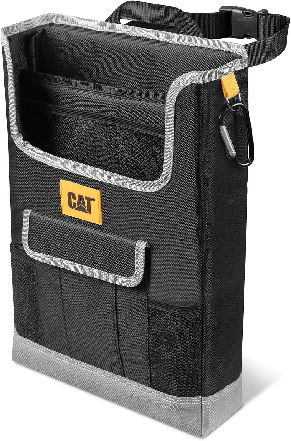 CAT® Car Seat Organizer for Cars Trucks SUVs, Removable Portable On-The-Go, Securely Attaches to Front or Rear Seats, Adjustable Straps, Car Accessories Compact Caddy for Travel Driving - Urban Camo