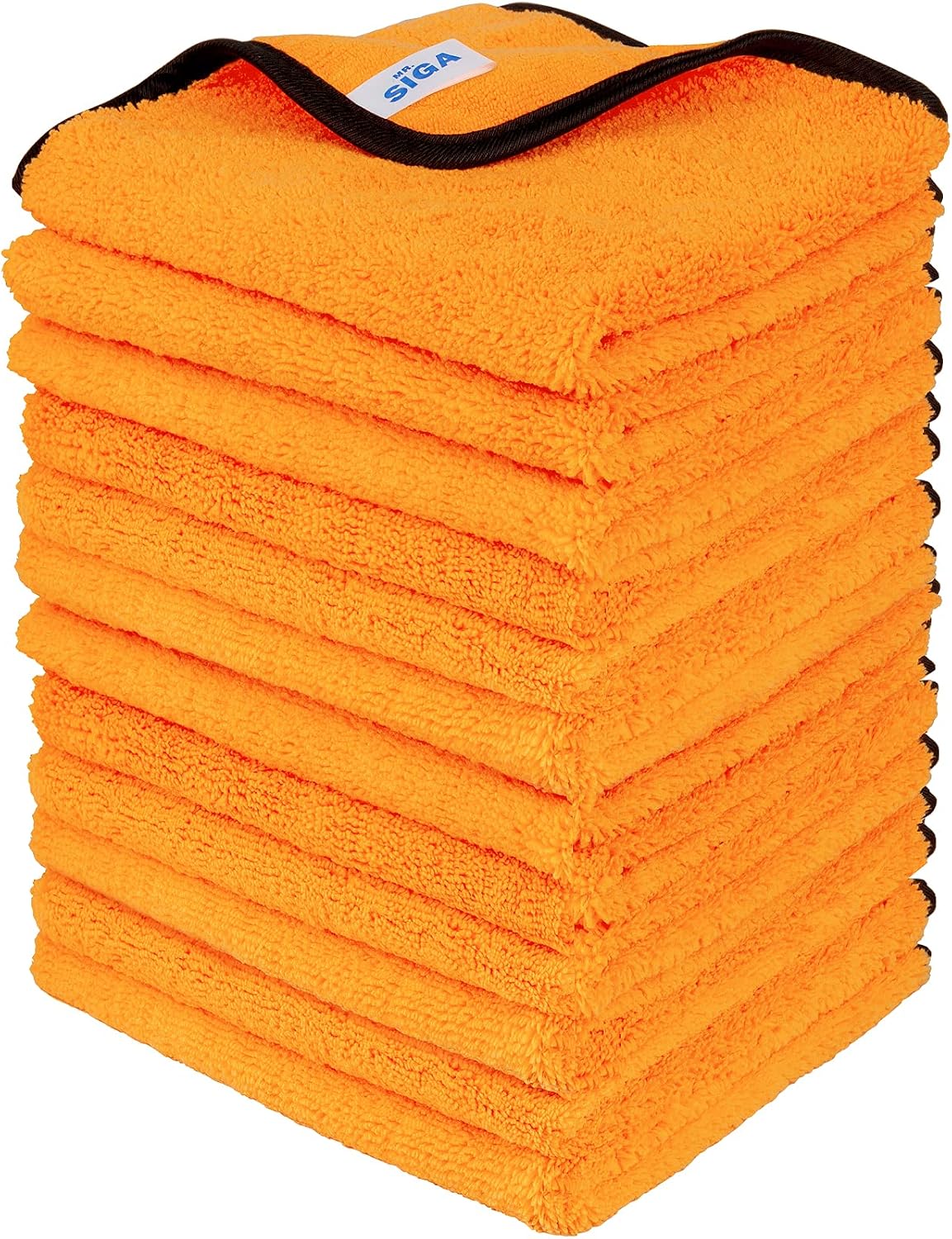 MR.SIGA Professional Microfiber Towels for Cars, Scratch Free, 12 Pack