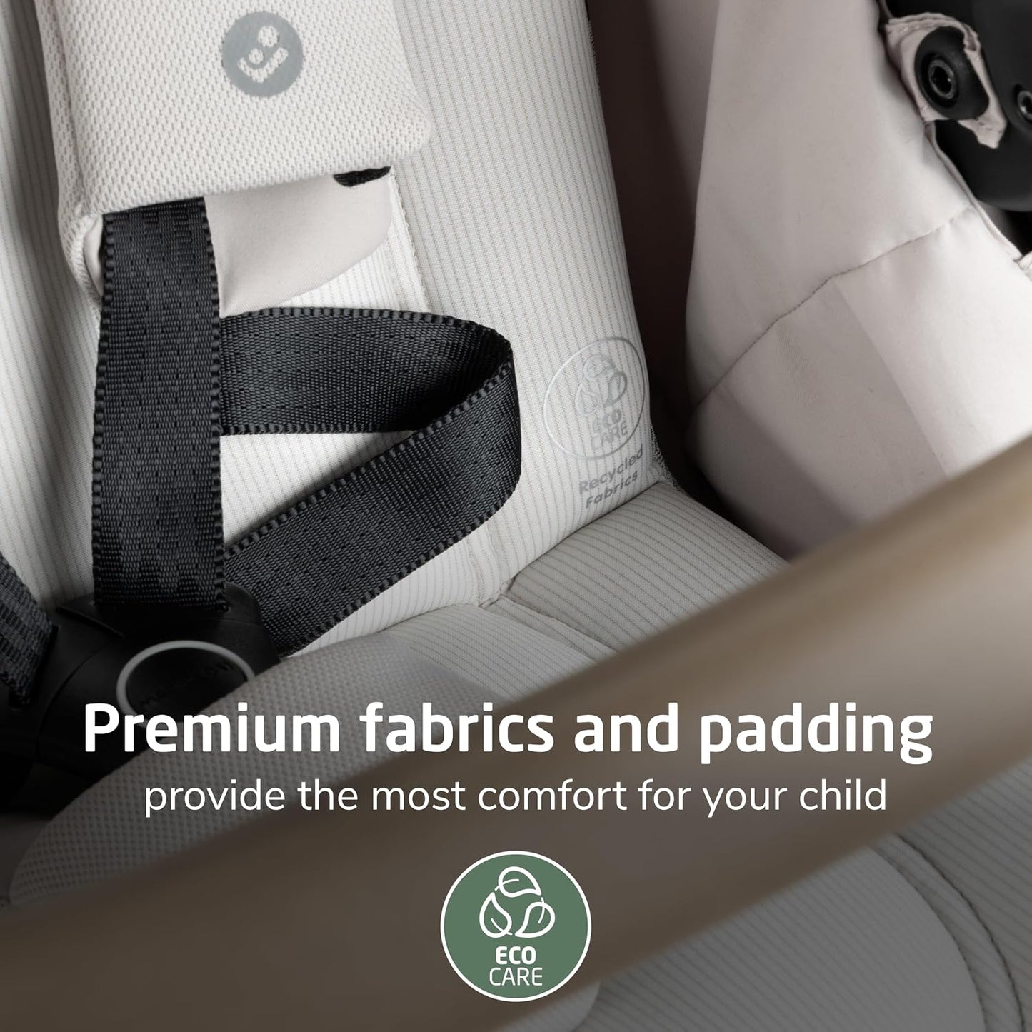 Maxi-Cosi Zelia Pro 5-in-1 Travel System with Mico Pro Infant Car Seat and Baby Stroller Combo, Reversible Seat, Large Wheels, Adjustable Handle, Newborn to Toddler, Lightweight, Classic Oat