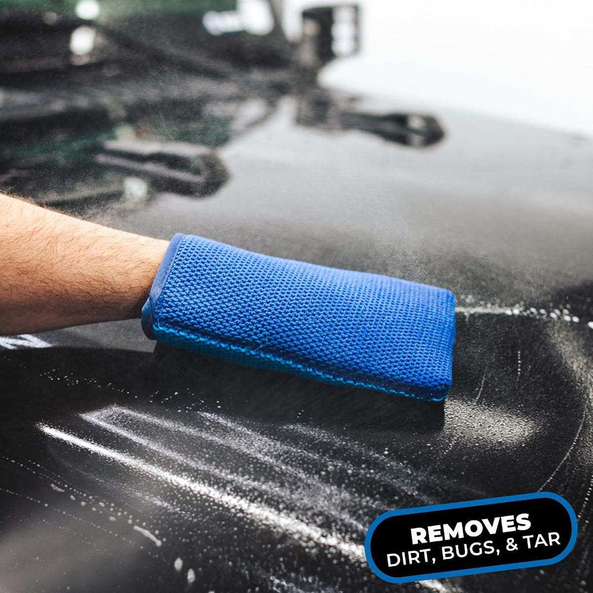 The Rag Company - Ultra Clay Decontamination Mitt - Easy to Use; Effective Cleaning & Release of Paint Contaminants; Increase Wax & Sealant Bond; Enhance Gloss &Color Depth; Fine Grade (8.7"x5.7")