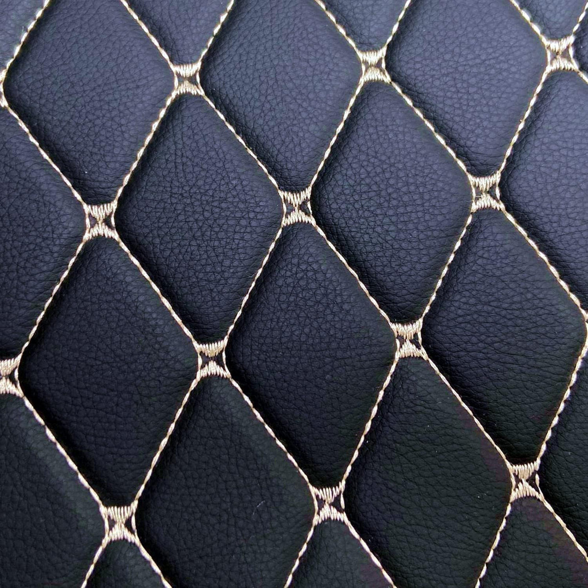 Custom Personalized Car Floor Mats (Black Beige)