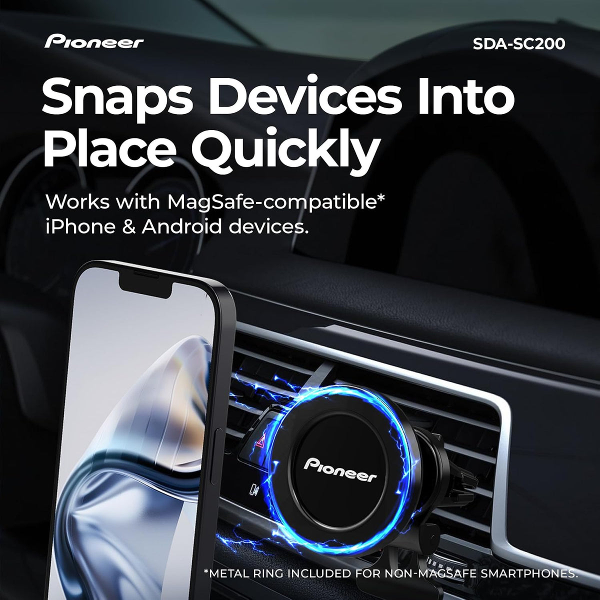 Pioneer MagSafe Car Phone Holder Mount