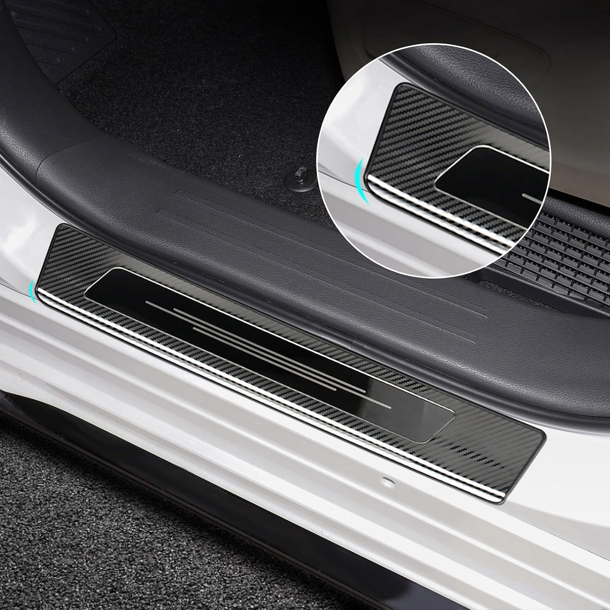 Stainless Steel Door Sill Protector for Toyota Sienna 2021-2025 2026 LE/XLE/XSE/Limited/Platinum Accessories Interior Door Entry Guard Cover Trim
