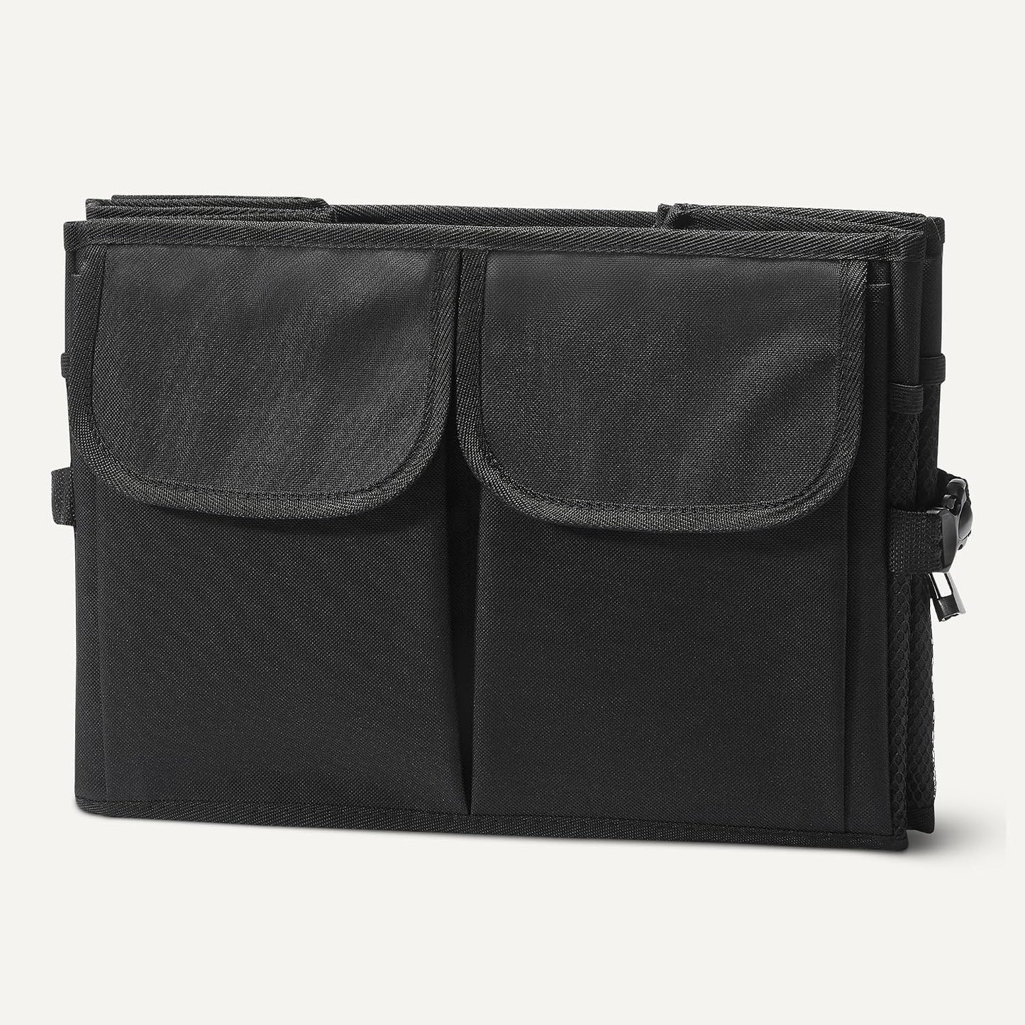 Amazon Basics Trunk Organizer for Car, Multi-Compartment Car Storage, Foldable, 13.5 Gallon, Black
