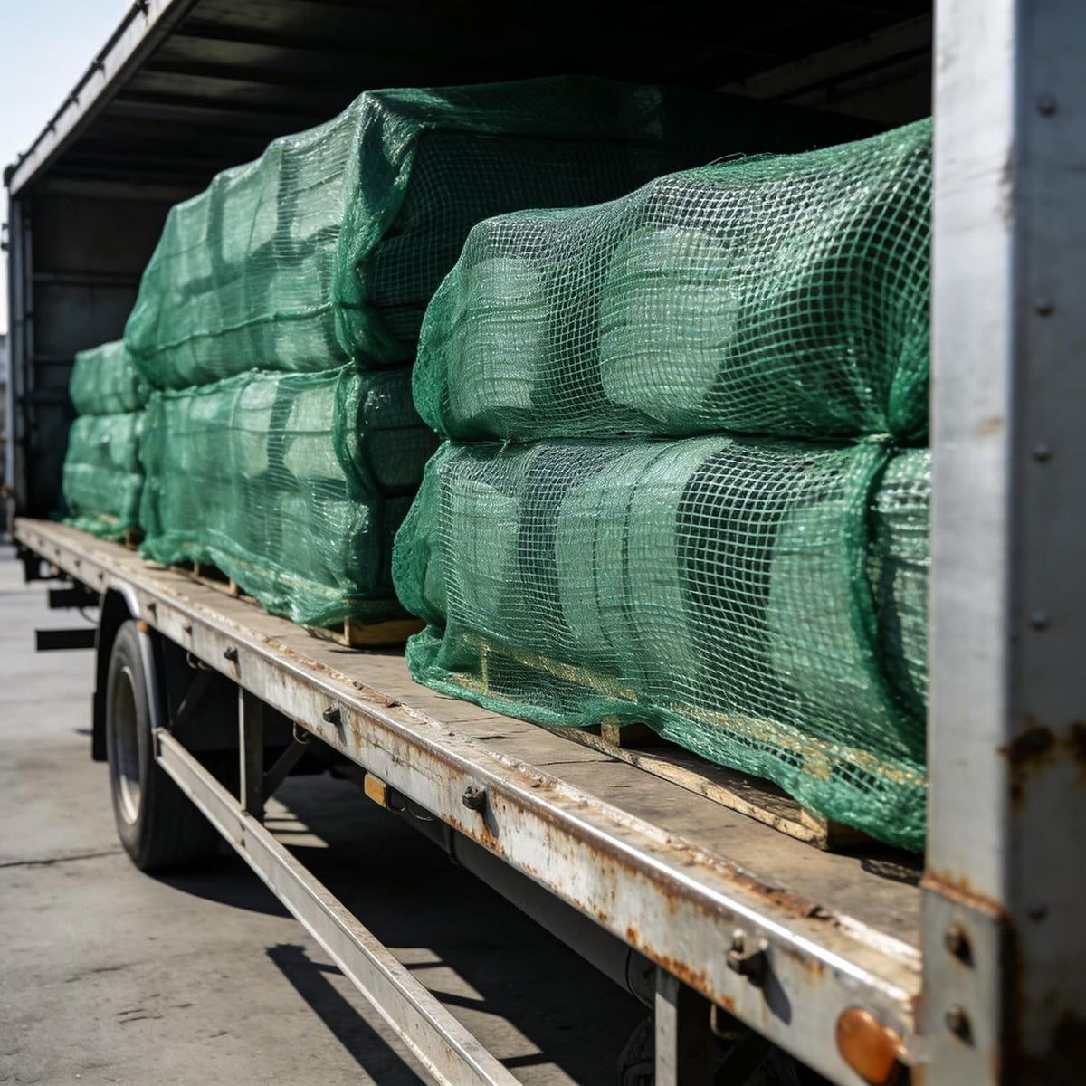 JERBOR Heavy Duty 12ft x 8ft Large PE Cargo Net for Trailer Truck UTV ATV