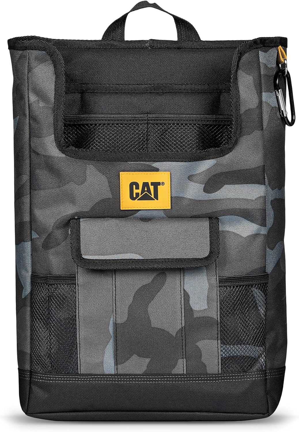 CAT® Car Seat Organizer for Cars Trucks SUVs, Removable Portable On-The-Go, Securely Attaches to Front or Rear Seats, Adjustable Straps, Car Accessories Compact Caddy for Travel Driving - Urban Camo