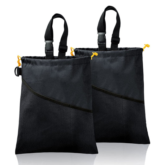 GNEGNI 2PCS Hanging Car Garbage Can - Waterproof Leakproof Trash Bag | Car Trash Can with Durable Leakproof Lining, Keeps Vehicle Clean and Neat
