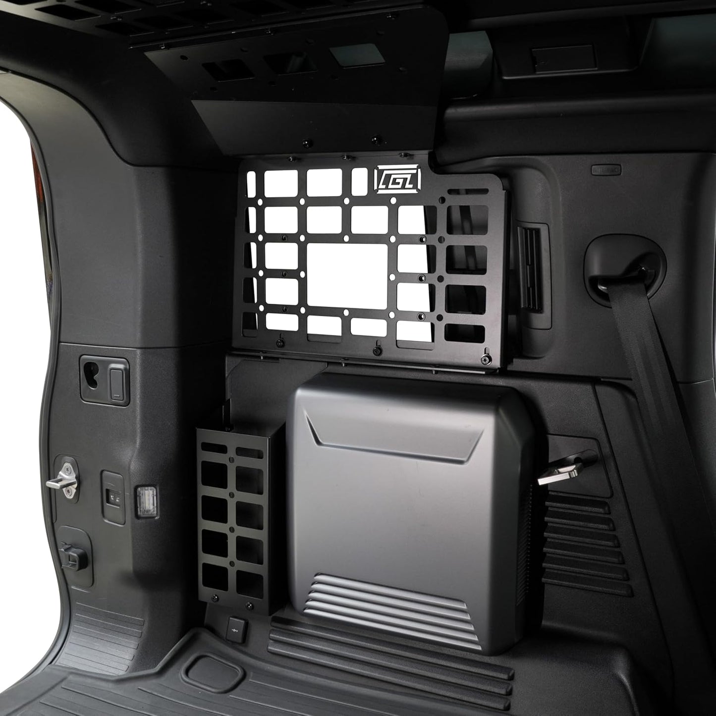 HIGH FLYING for Land Rover Defender 2022 2023 2024 2025 Car Rear Window Modular Storage Side Panels System&Trunk Shelf Organizer Luggage Carrier Aluminum Alloy (Side+Roof Panel)