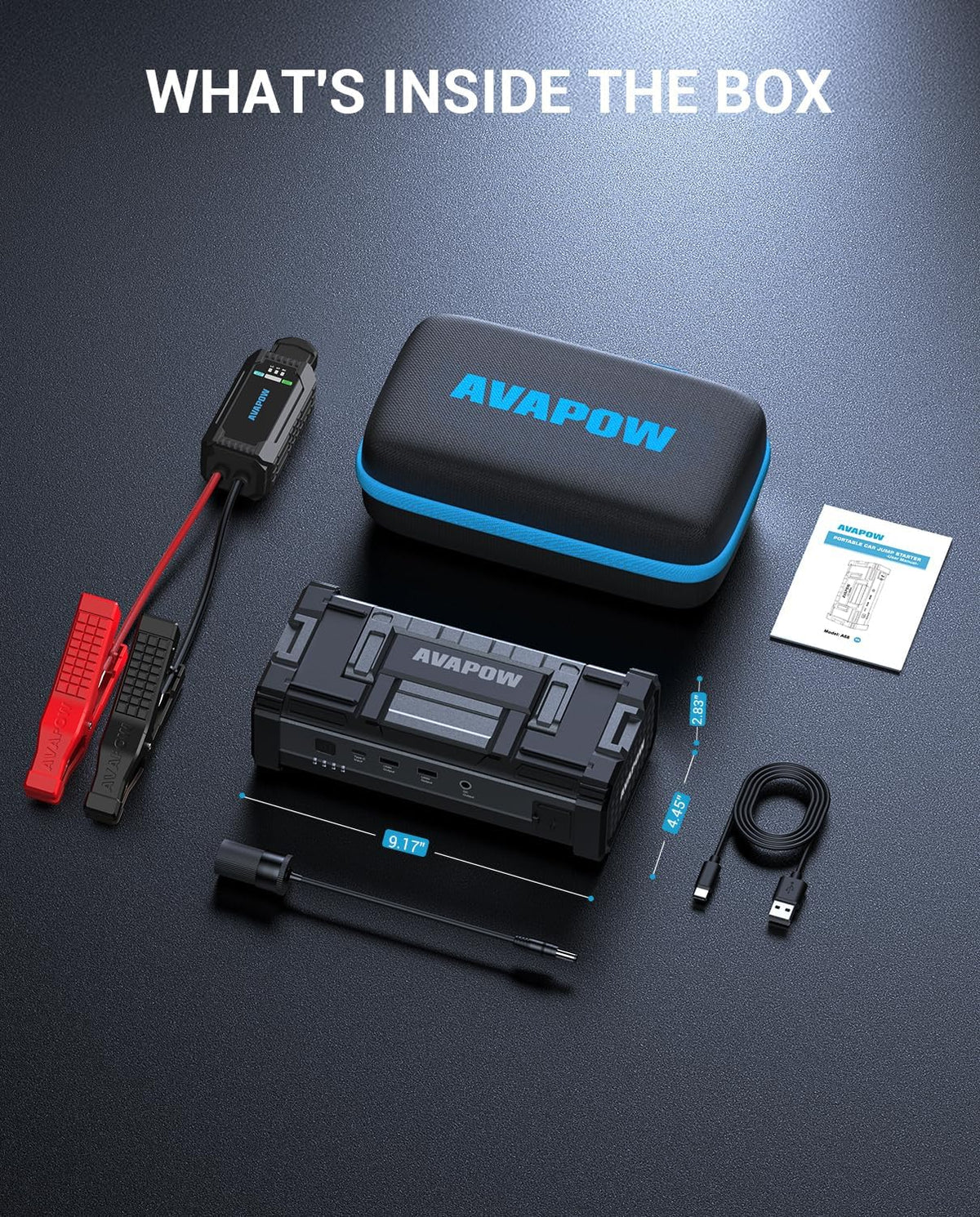 AVAPOW 6000A Car Battery Jump Starter Portable