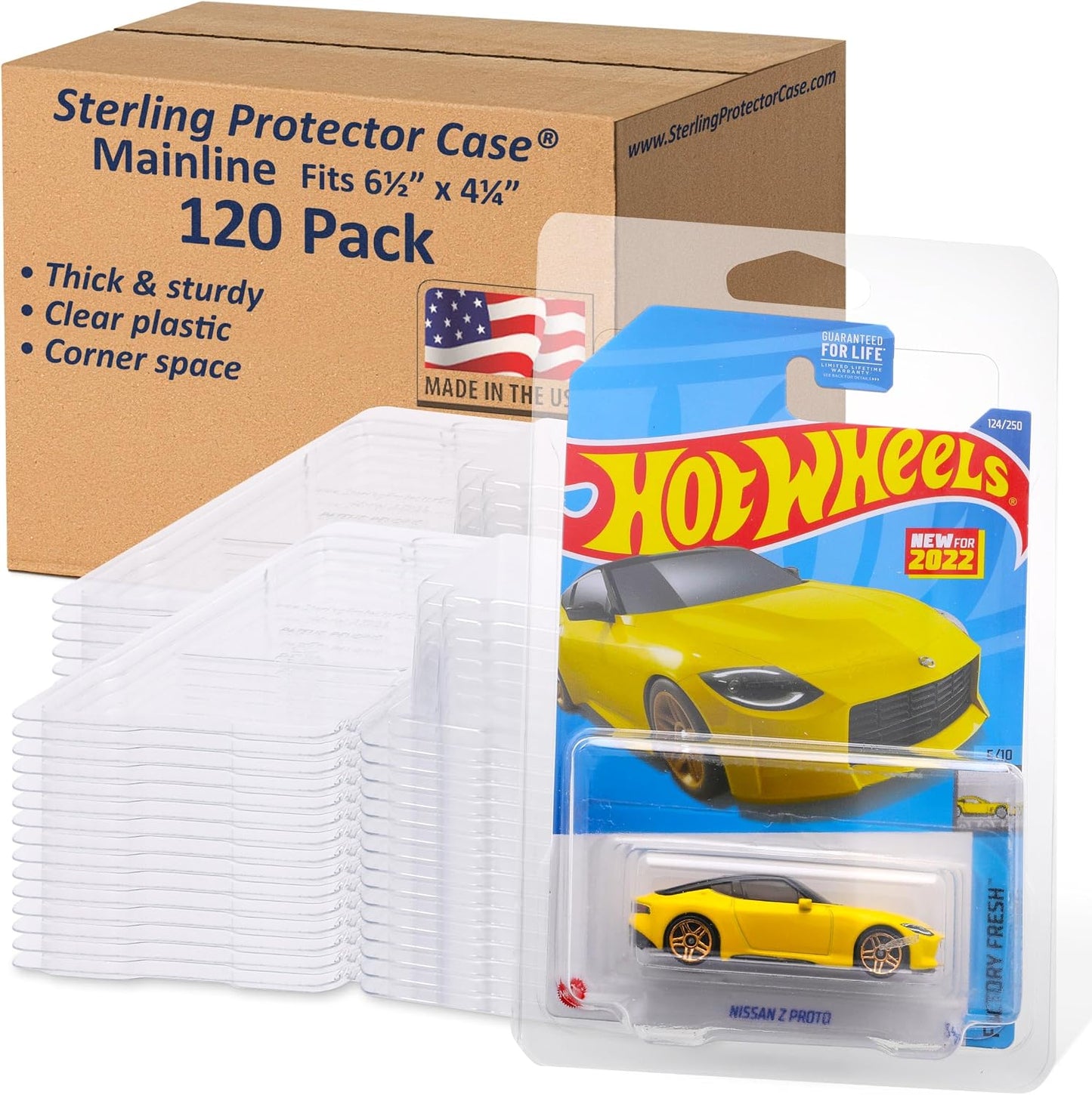 Sterling Protector Case Mainline 120 Pack Model 17201 Card Size 6.5x4.25