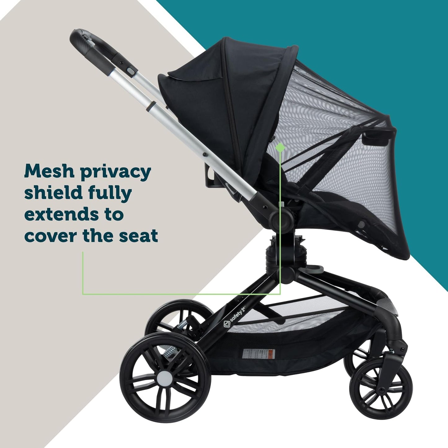 Safety 1ˢᵗ® Turn and Go™ 360° Rotating Modular Travel System, Shade