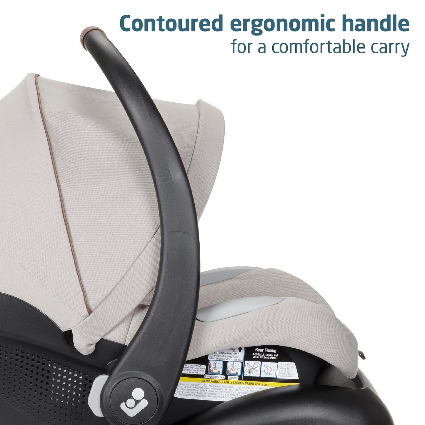Maxi-Cosi Zelia™² Luxe 5-in-1 Modular Travel System, New Hope Tan & Mico 30 Stand-Alone Additional Infant Car Seat Base, Black, One Size