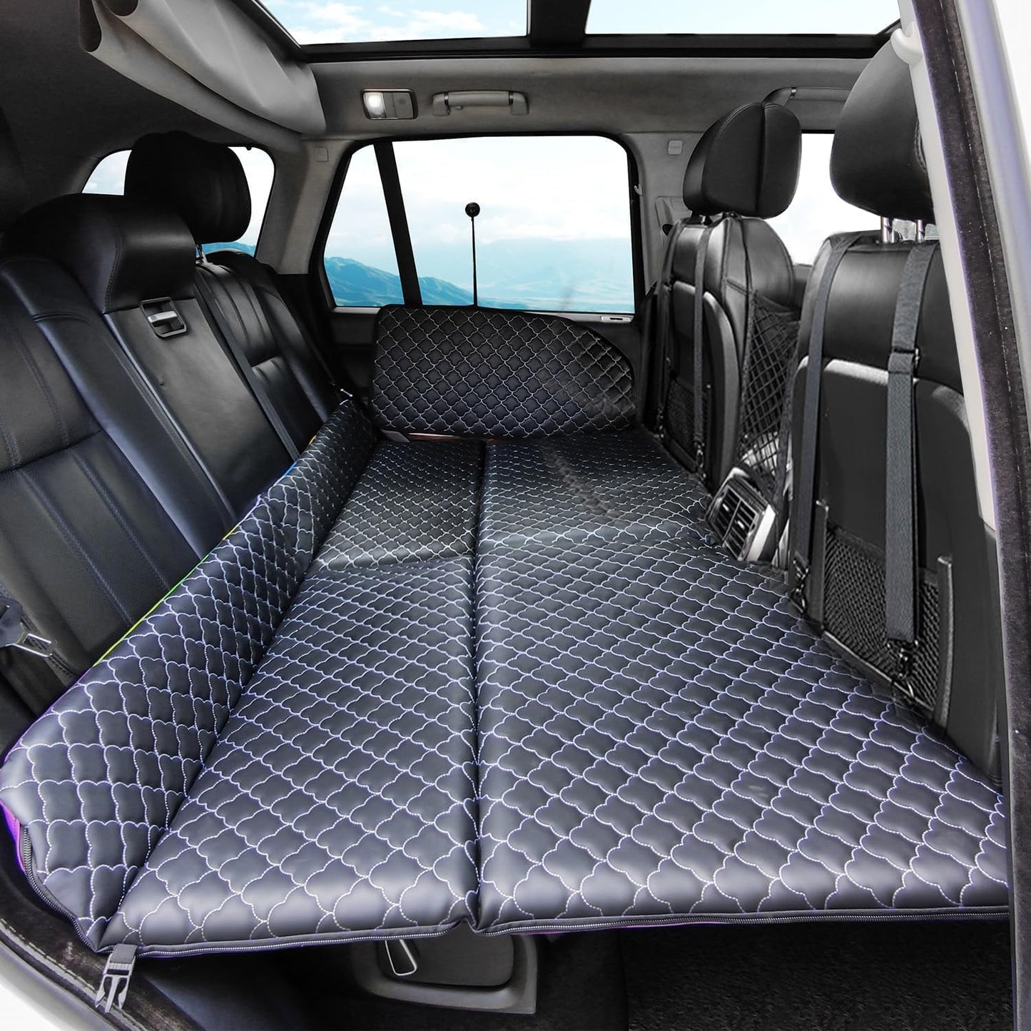 YASHINE Non Inflatable Truck Bed Air Mattress for Large Truck, Car Travel Camping Back Seat Extender for F150/RAM 1500/Silverado/Ranger/GMC/Tundra/Tacoma