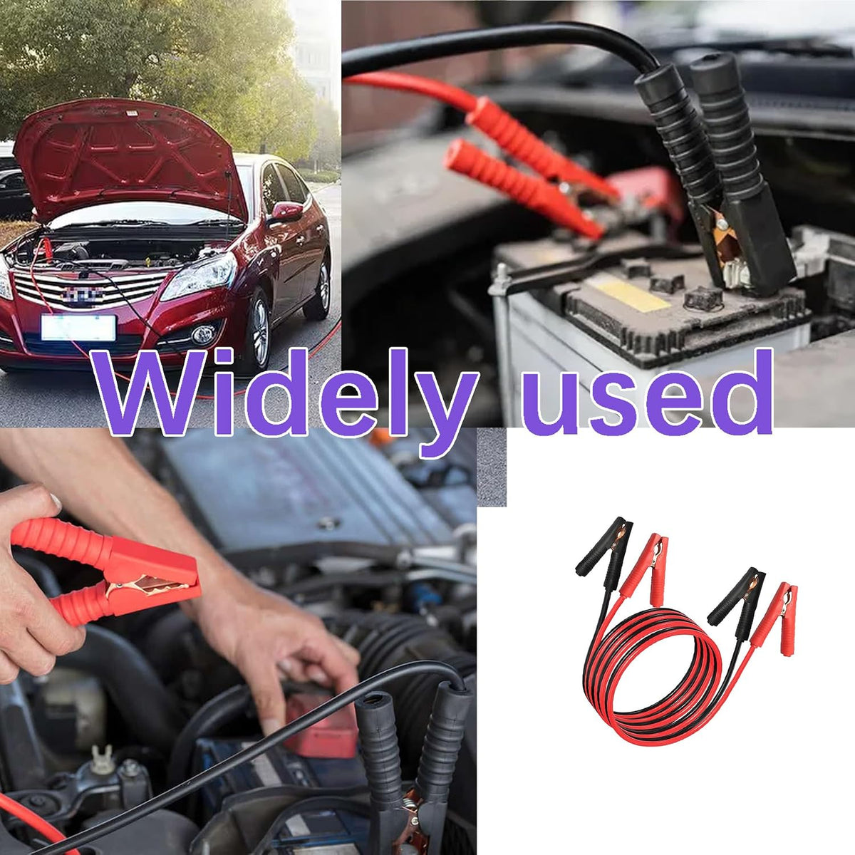 Alligator Clip Car Jump Start Cable Jumper Cables