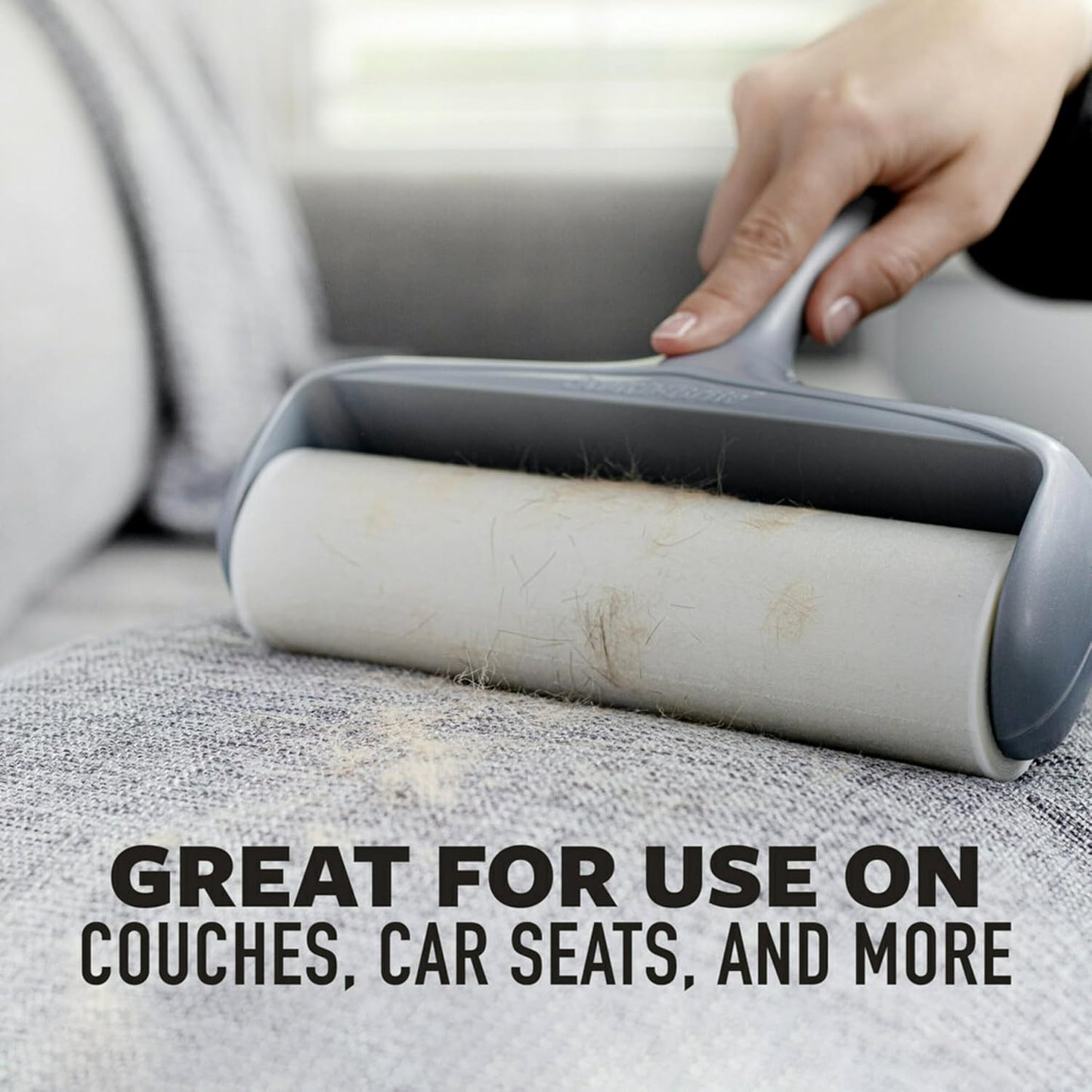 Scotch-Brite Extreme Clean Large Lint Roller, 50% Stickier*, Heavy Duty for Removing Debris and Pet Hair on Clothes, Furniture, Cars, Offices & More, 1 Pack, 60 Adhesive Sheets Total