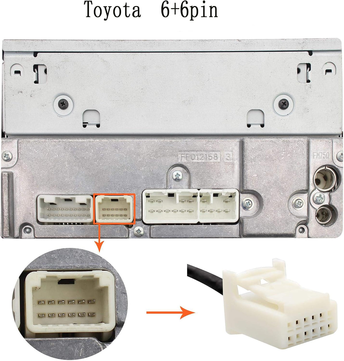 Car Audio USB AUX Input Adapter with Bluetooth Handsfree for Toyota