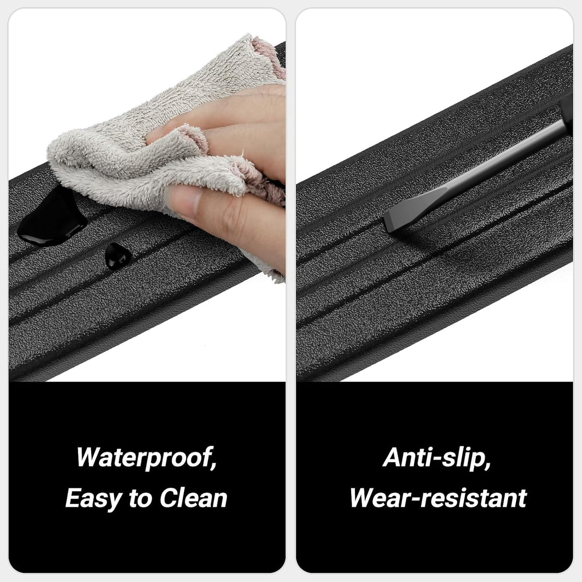 4PCS Door Sill Protector Compatible with Mazda 2023-2026 CX50 CX-50 Accessories Matte Black ABS Plastic Material Automobile Door Entry Guards
