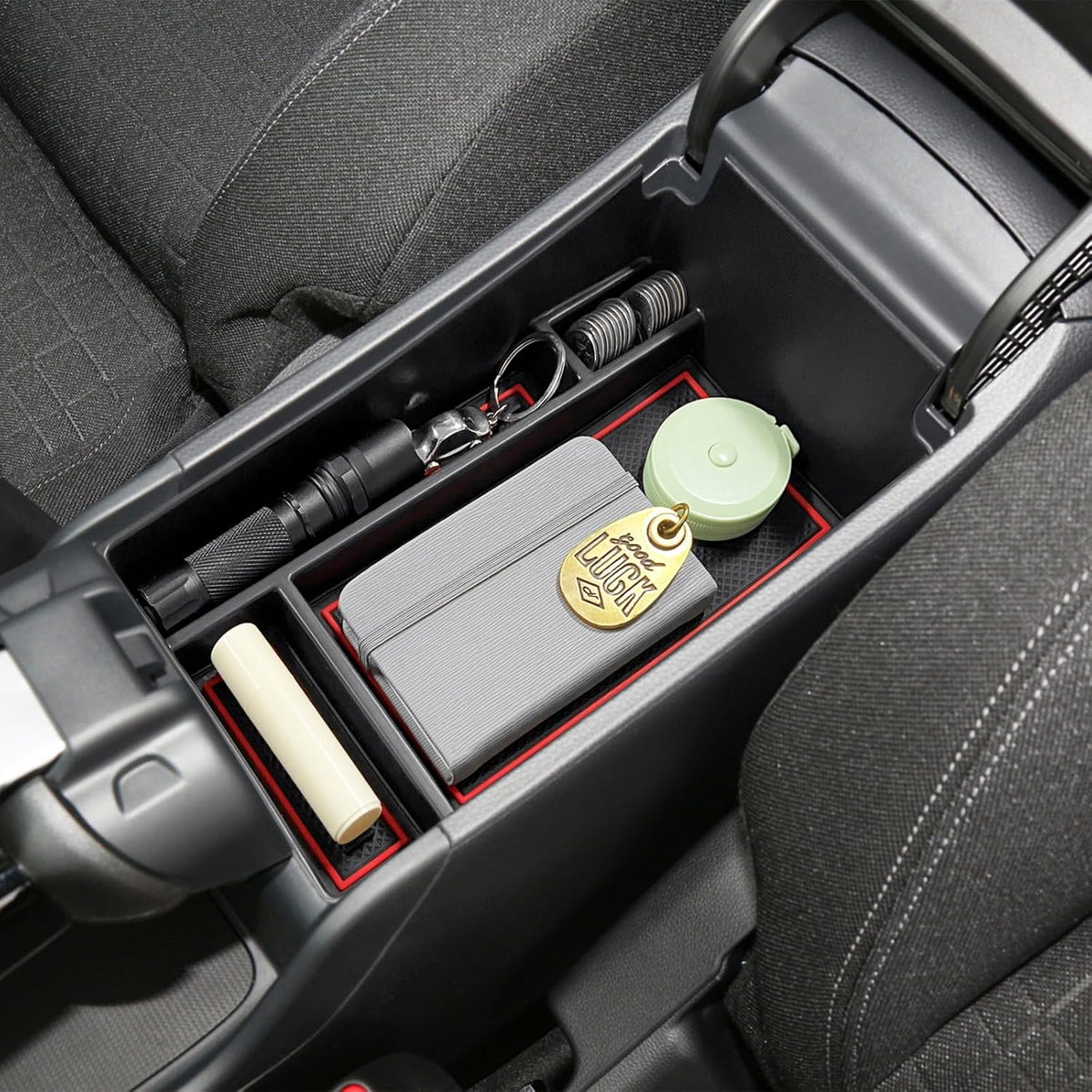 Center Console Organizer Tray for Honda HRV 2023-2027 Accessories, Red