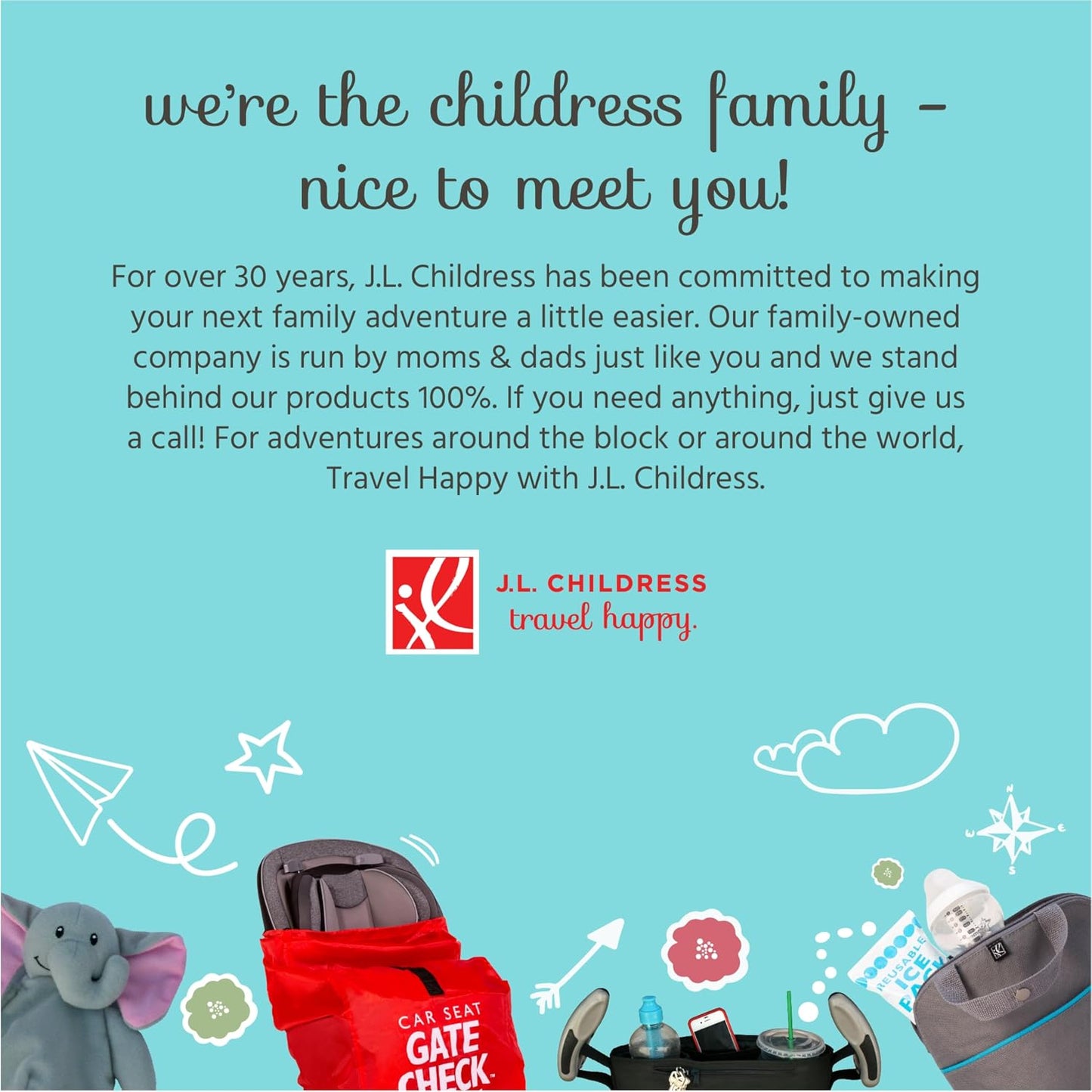 J.L. Childress 3-IN-1 Kids Travel Tray & Tablet Holder - Car Seat Lap Tray Desk for Toddlers, Road Trip Essentials, Car Seat Activity Table, Travel Accessories - Grey/Teal