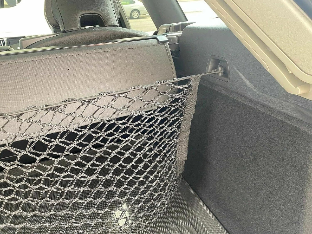 Trunk Organizer Cargo Net for Volvo XC60 2018-2026 – Envelope Style Cargo Net for SUV – Premium Mesh Elastic Car Trunk Organizer Vehicle Carrier Storage – Compatible with XC60