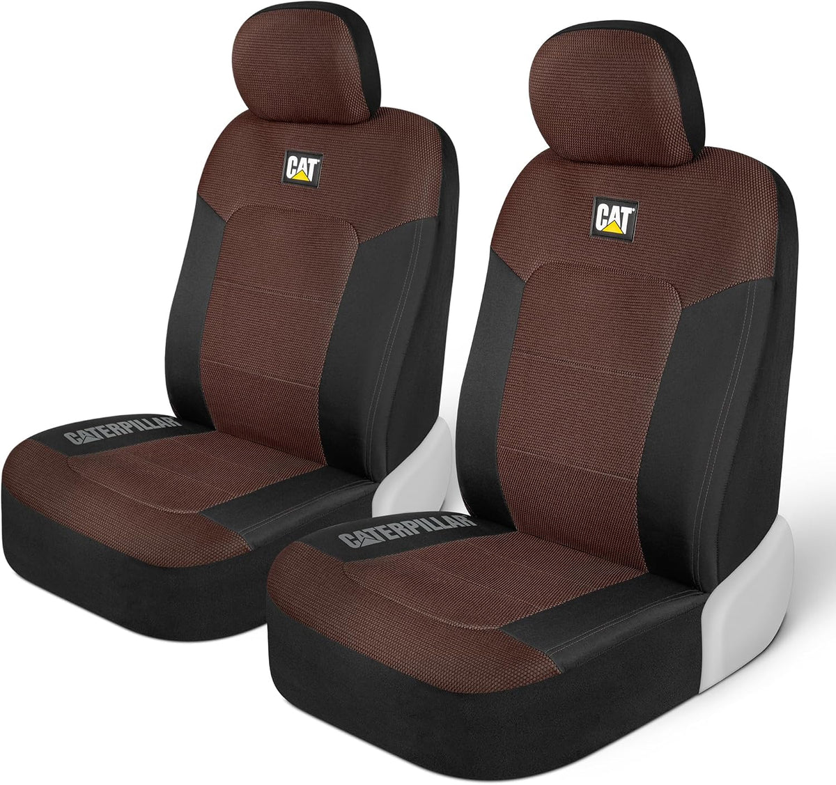 CAT MeshFlex Universal Front Seat Covers for Trucks, Cars, & SUV - Brown