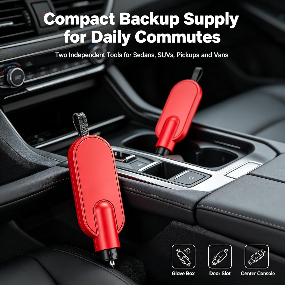 2 Pack Underwater Car Emergency Escape Tool, Hidden Seatbelt