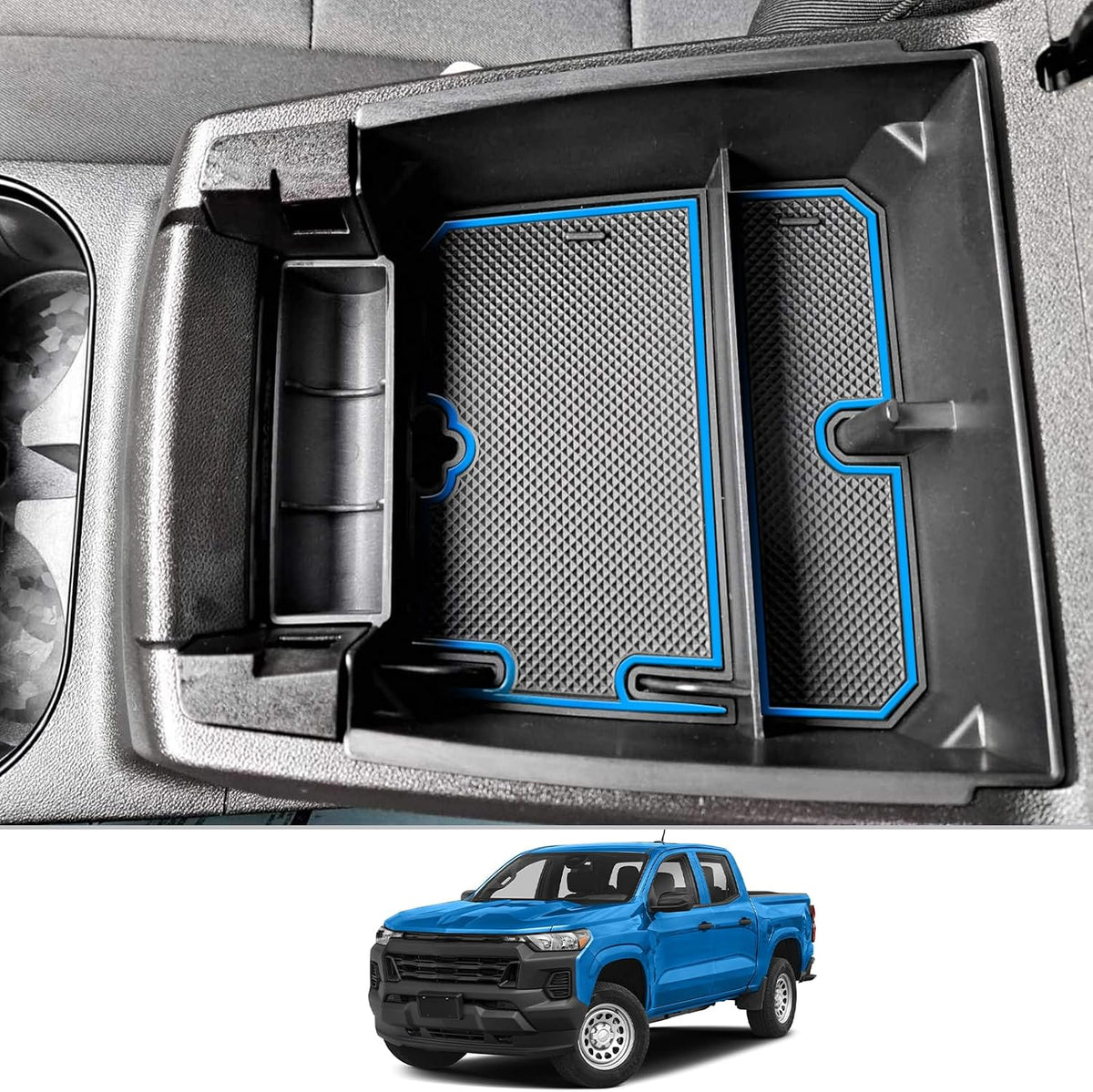 CDEFG for 2024 2025 2026 GMC Acadia Center Console Organizer for 2024-2026 GMC Acadia Accessories Middle Console Organizer with Handle Armrest Storage Box