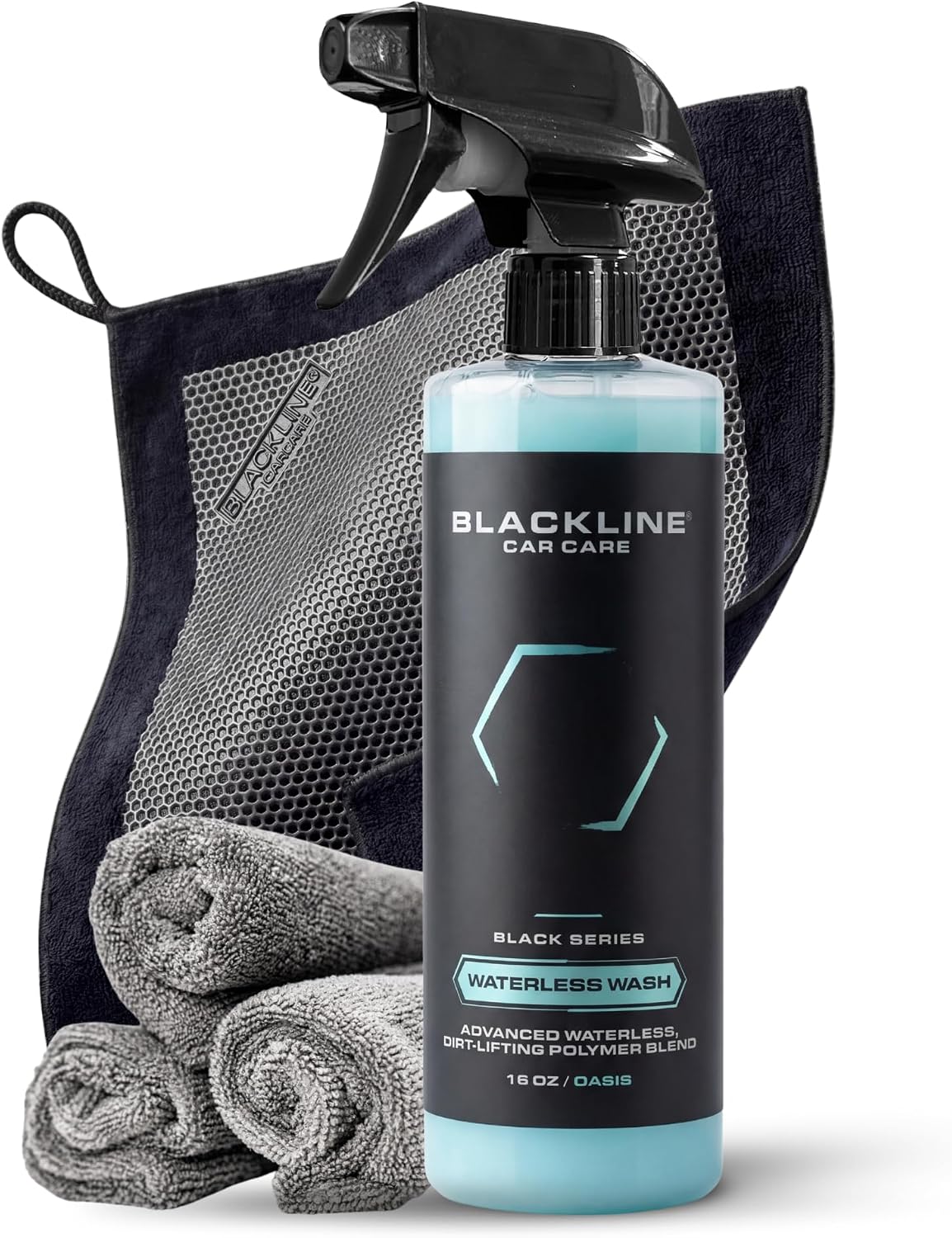 Blackline Clay Towel - Auto Detailing Synthetic Clay Towel - Decontaminate Paint and Glass for Smooth Washing - Great and Effective for Car, Truck, SUV - 12" x 12"