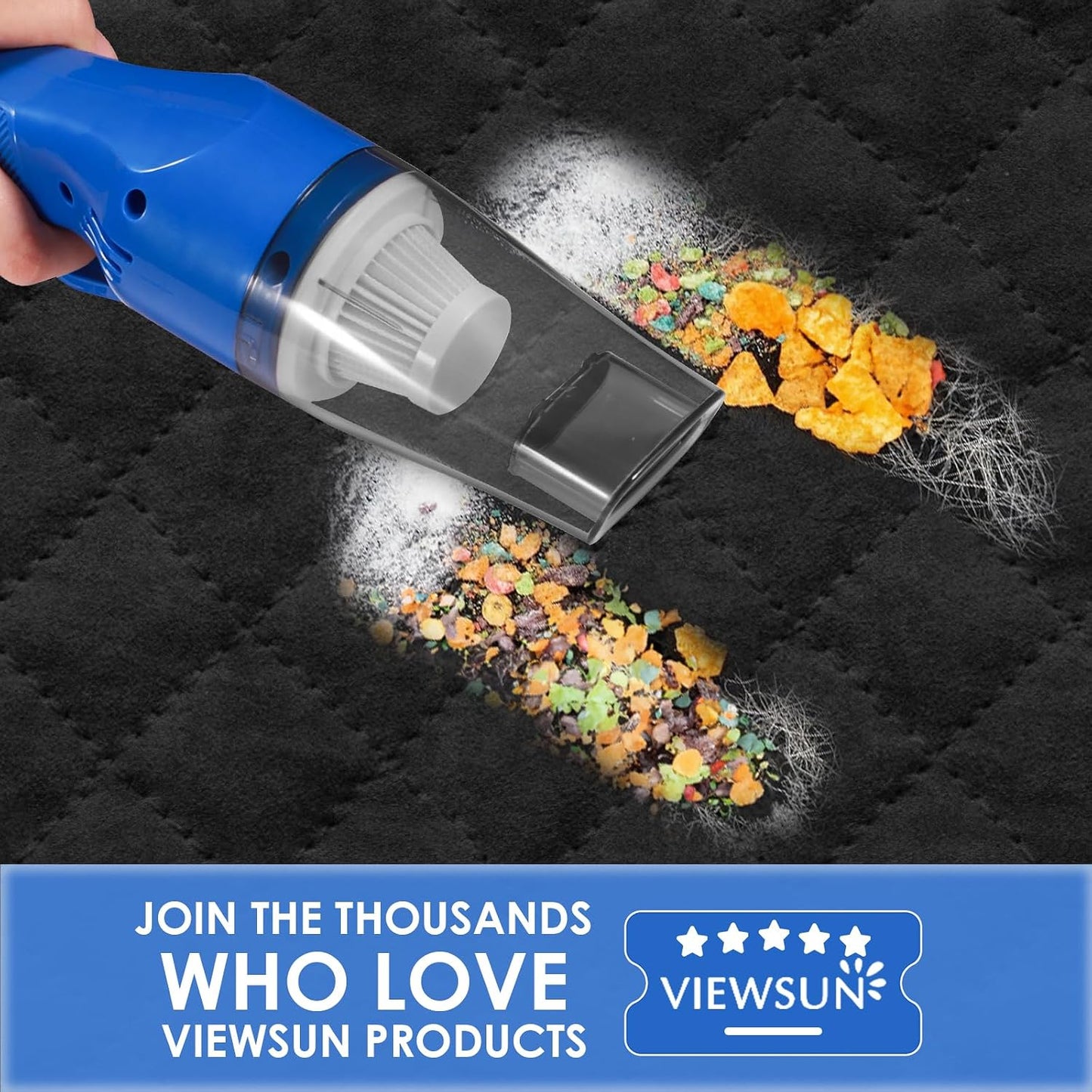18PCS Car Cleaning Kit, Car Interior Detailing Kit with Blue High Power Handheld Vacuum, Detailing Brush Set, Windshield Cleaner, Cleaning Gel, Complete Auto Accessories for Men, Women