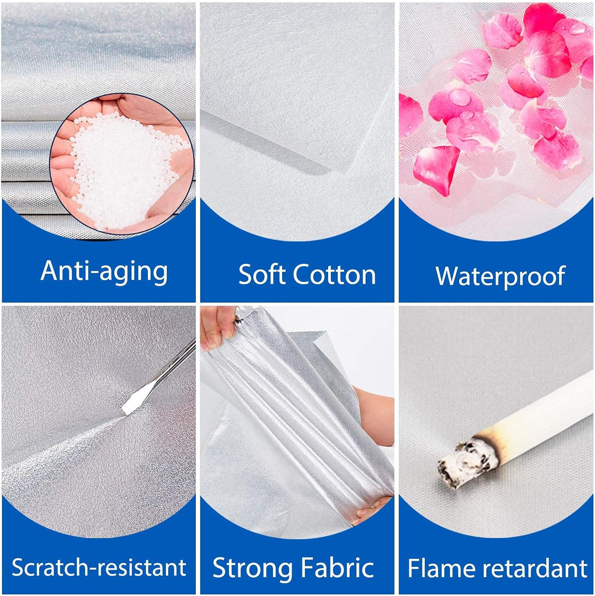 Koukou 6 Layers Car Cover Custom Fit Lexus NX200t/300/300h from 2014 to 2025, Waterproof All Weather for Automobiles, Sun Rain Dust Snow Protection. (Ships from US Warehouse, Arrive Within 3-7 Days)