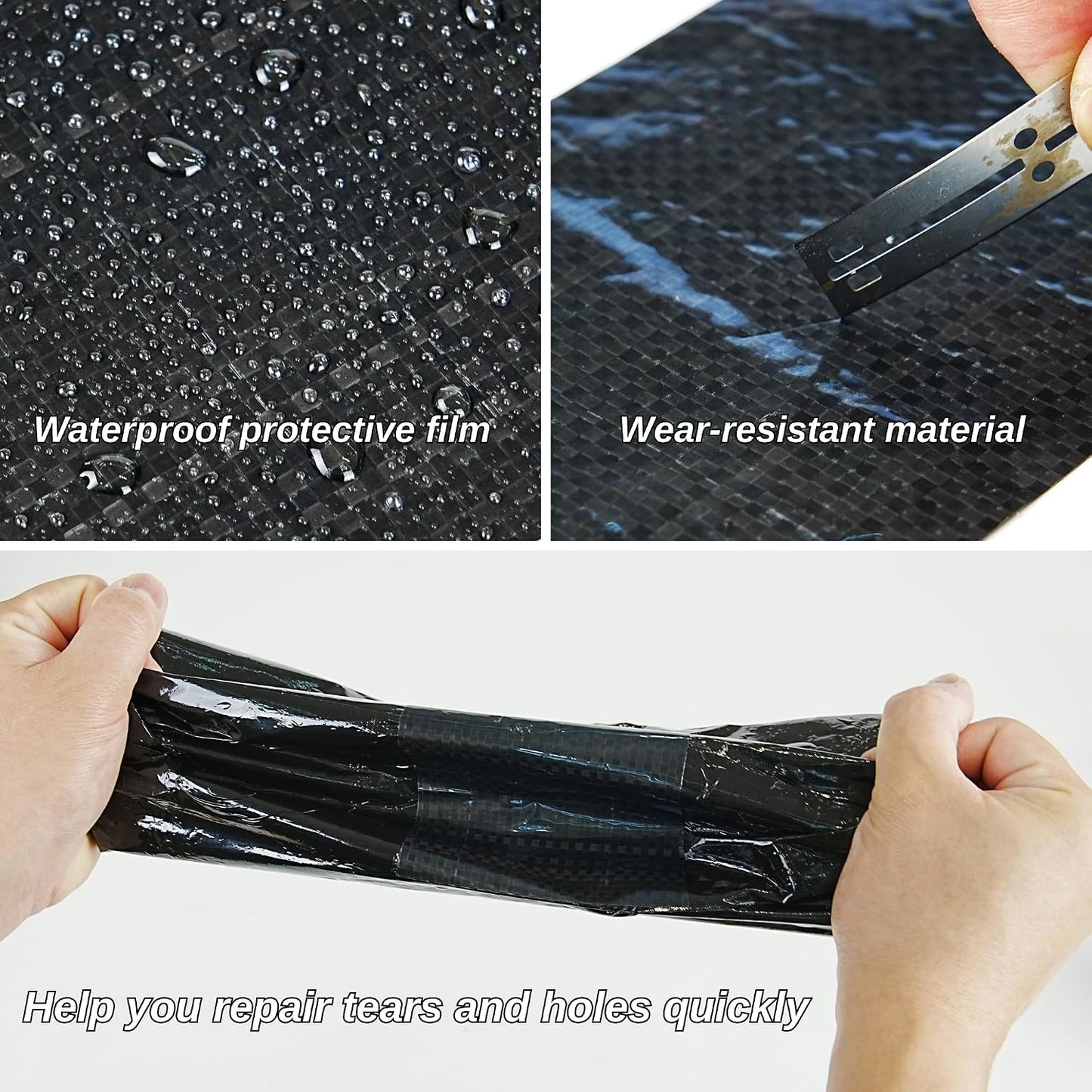CHUANGSEED Underbelly Tape 6 Inch x 50 Feet - Heavy Duty Automotive Underbody Repair Tape, Waterproof & Durable, Perfect for Car, Truck, Boat & RV Protection, Weather-Resistant, Easy to Apply