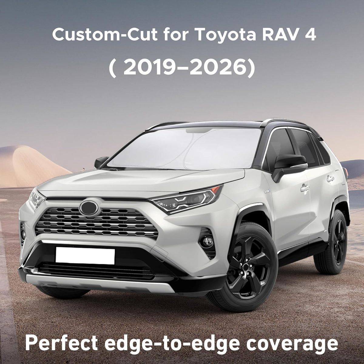 EcoNour Windshield Sunshade Compatible for Toyota RAV4 2019-2024 2025 2026