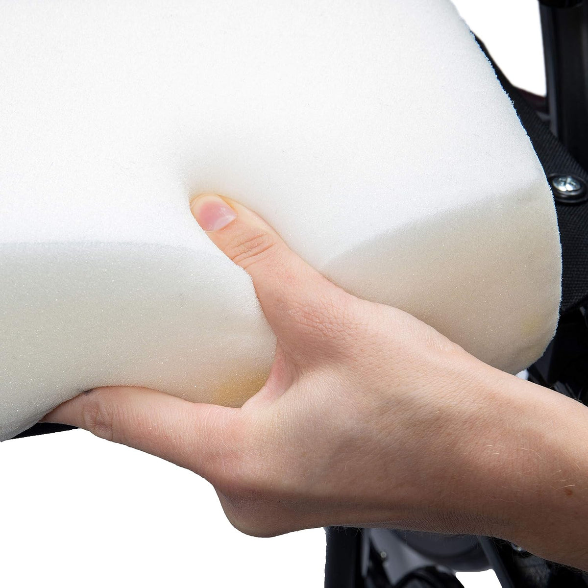 DMI Seat and Chair Cushion for Office Chairs, Wheelchairs, Scooters, Kitchen Chairs or Car Seats, for Support and Height While Reducing Stress on Back, Tailbone or Sciatica, Foam, 1 Count