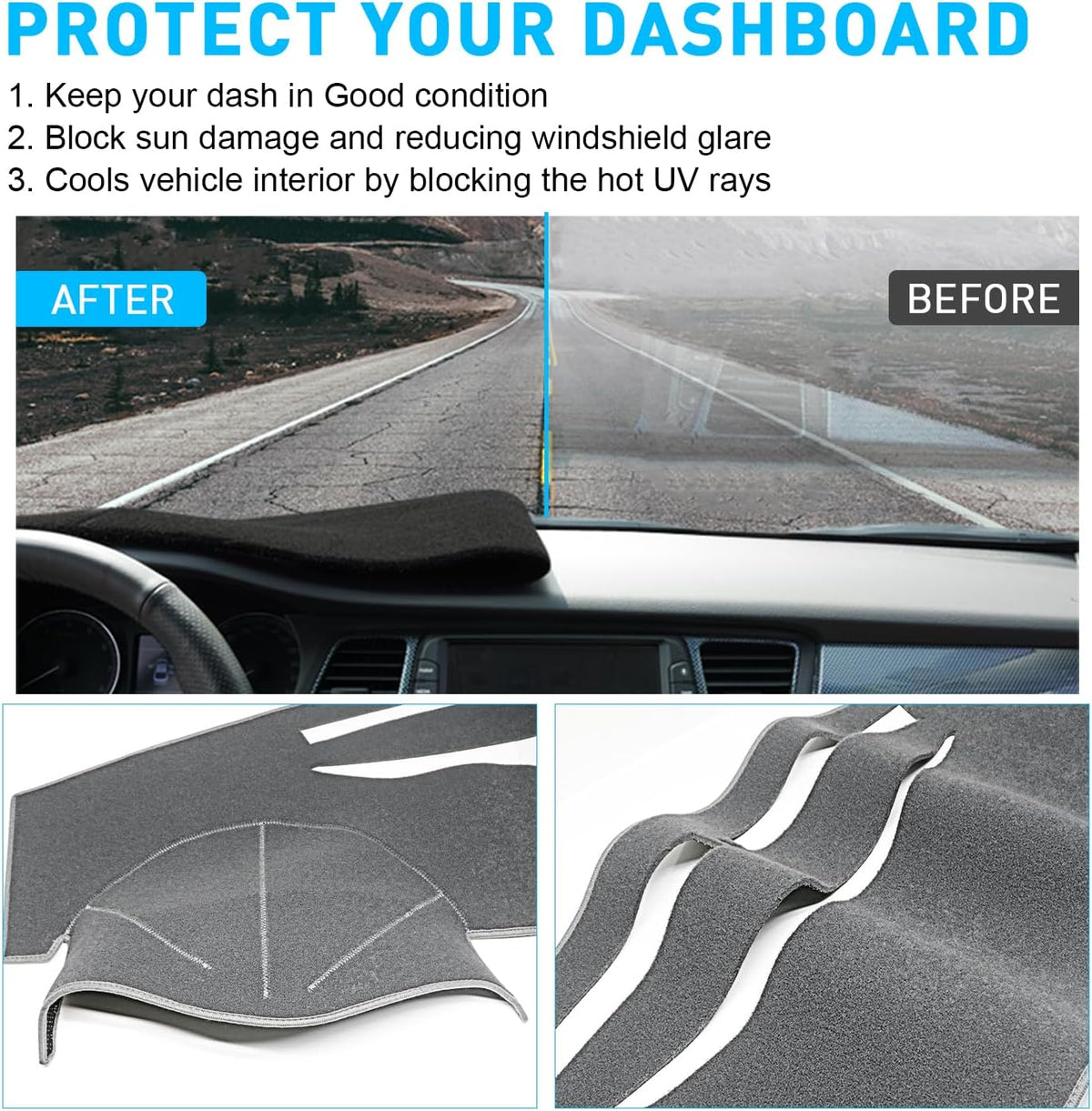 Dash Cover for Toyota Camry Accessories 2007 2008 2009 2010 2011