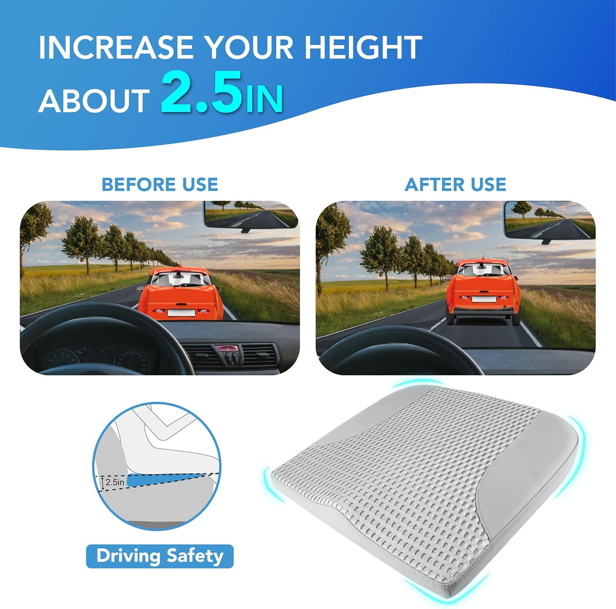 Lofty Aim Car Seat Cushion, Car Seat Pillow, Automotive Cushion