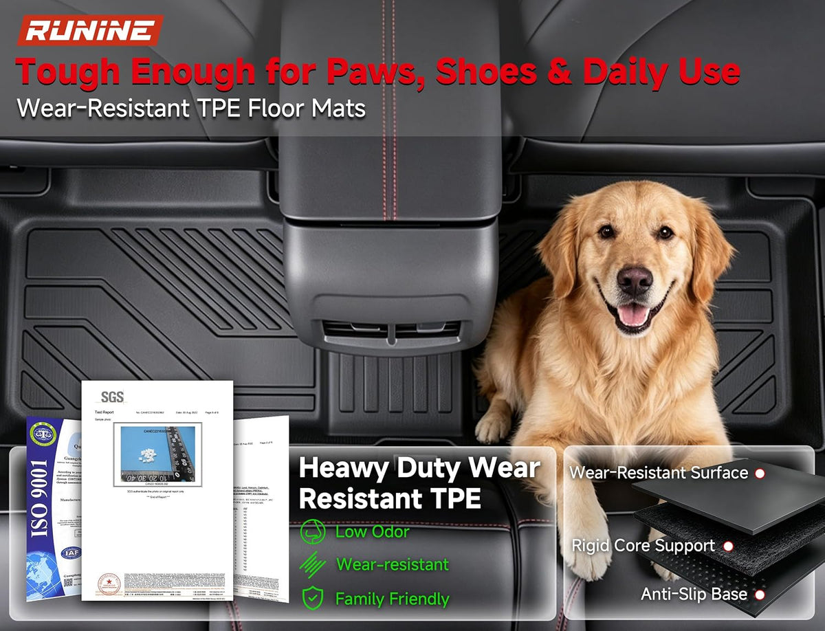 Floor Mats for Toyota Camry 2018-2022 2023 2024 (Not for Hybrid or AWD), All Weather Protection Custom Floor Mats Trunk Cargo and Car Windshield Cover Set Car Accessories,Car Floor Liners Set