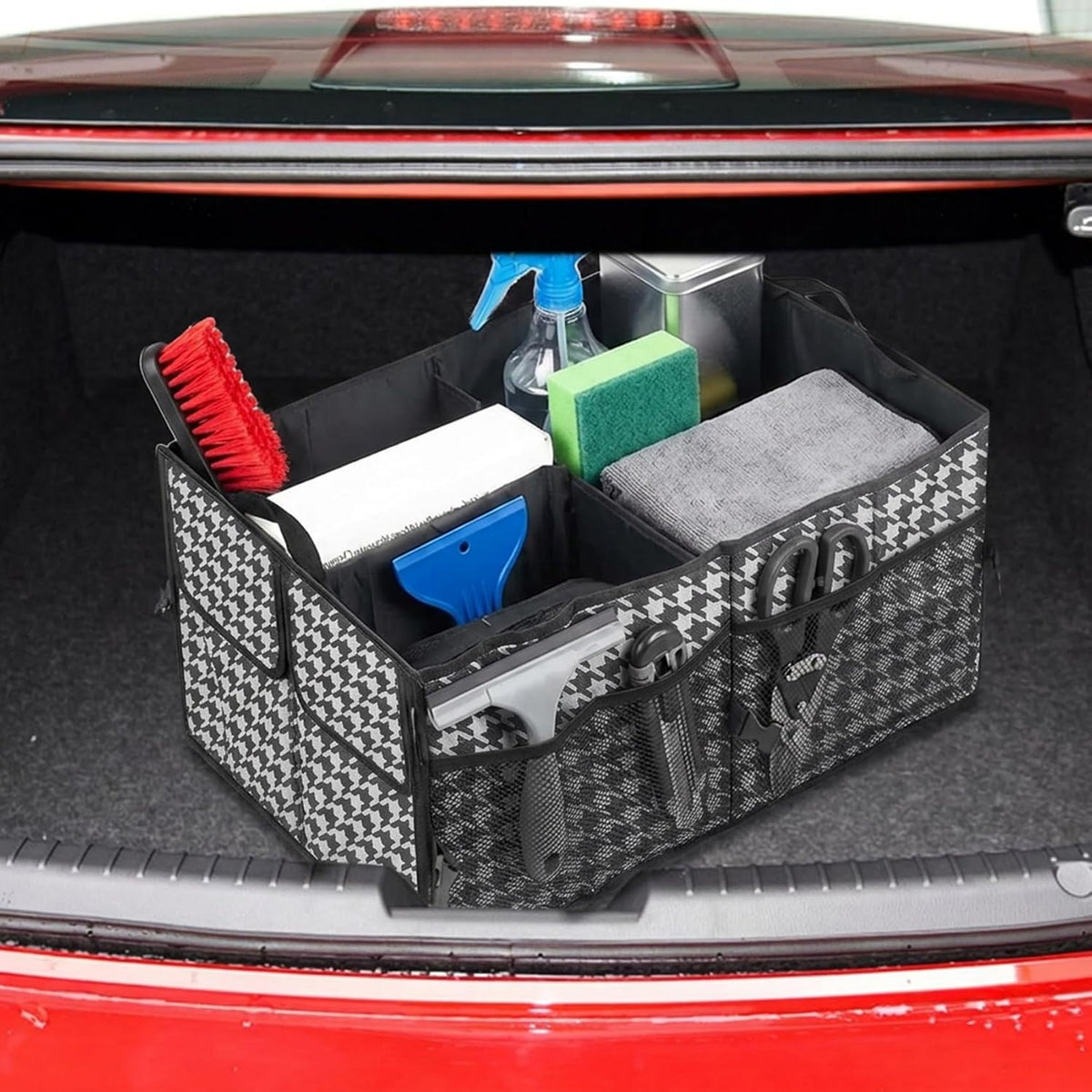 Car Trunk Organizer, Multi-Compartment Car Storage