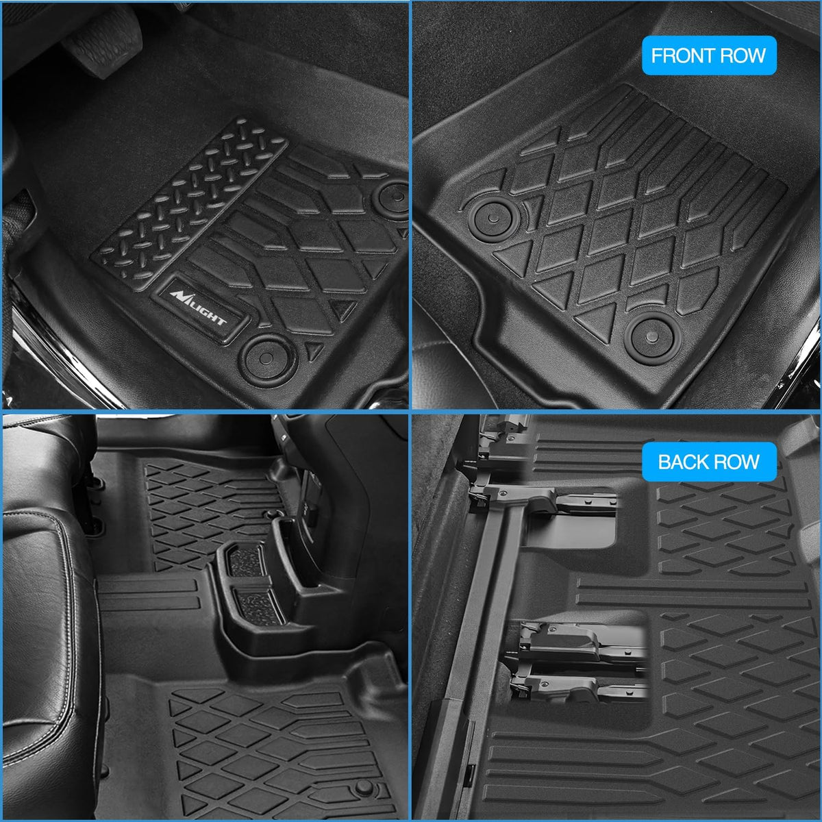 Nilight Floor Mats for Dodge Grand Caravan 7 Seats 2011-2021