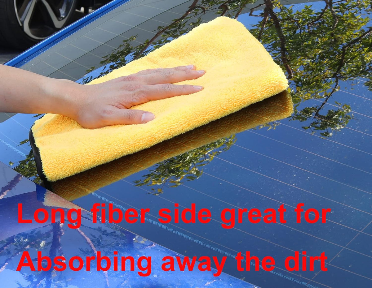 Simple Houseware Professional Grade Microfiber Towels for Car, 16" x 24"