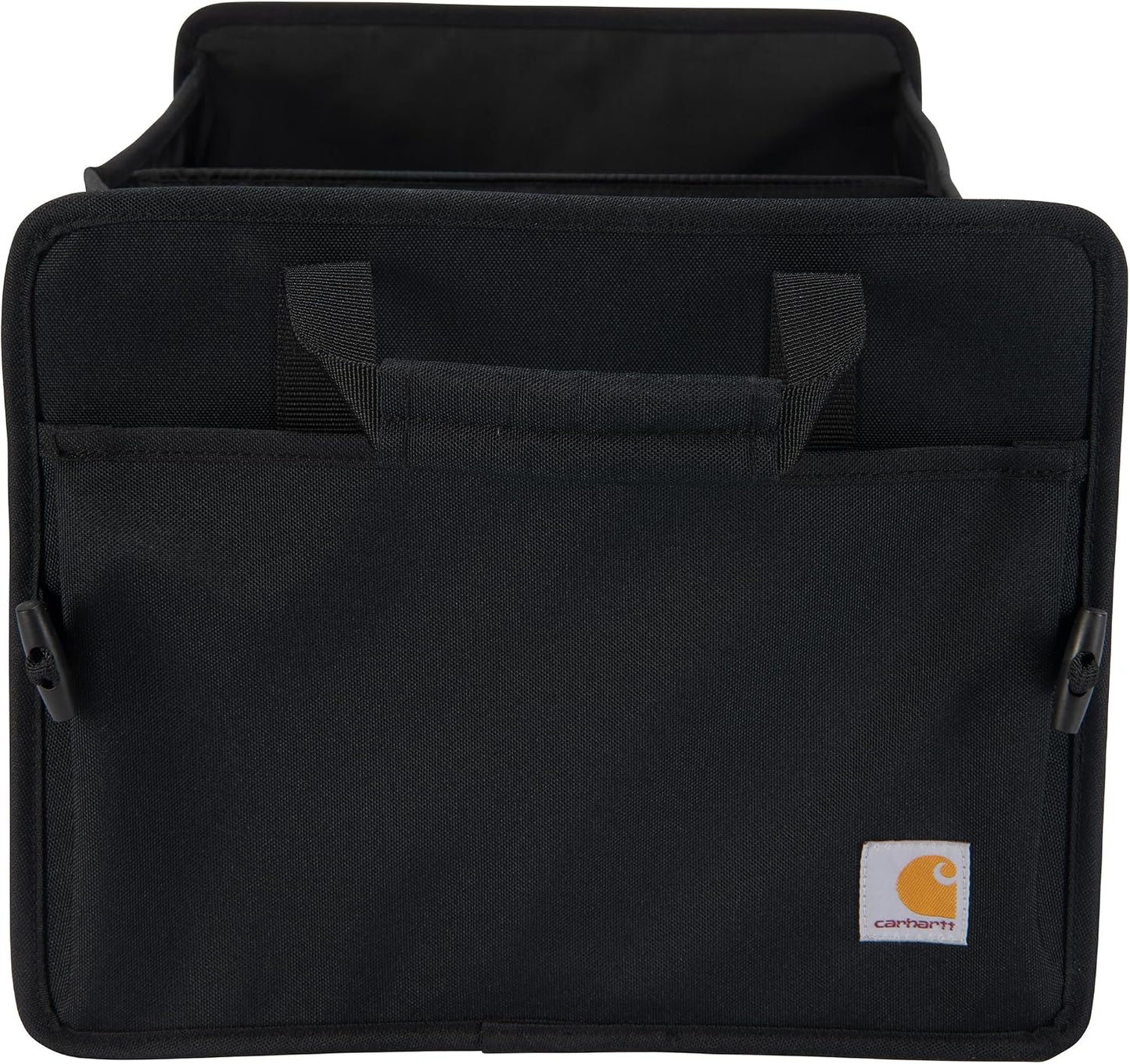 Carhartt Universal Collapsible Cargo Trunk Organizer, Portable Accessory Storage Organizer for Automotive, SUV, Trucks &amp; Cars, Black, One Size