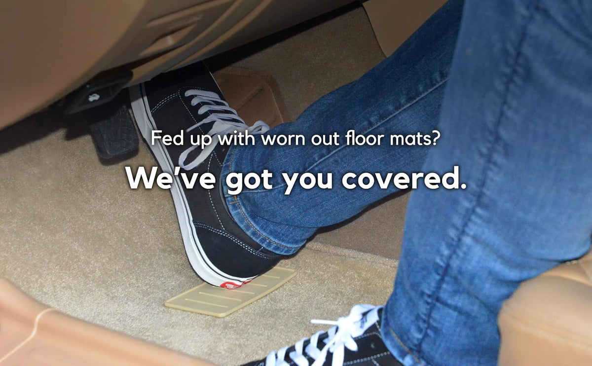 MatRx Automotive Floor Mat Universal Heel Protector Pad with Carpet Adhesive - Protect & Cover Holes, Rips, Tears, & Marks - Made in USA …