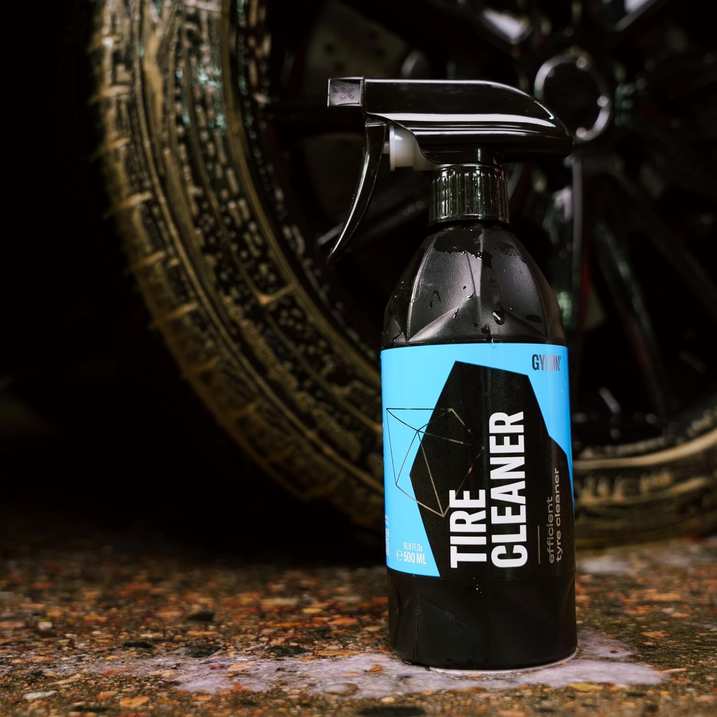 Gyeon Tire Cleaner Advanced Rubber Cleaner For Tires Trim Mats Restores Deep Clean And Preparation Removes Embedded Dirt Grime Dressing Residue Long Lasting Results Detailing Essential