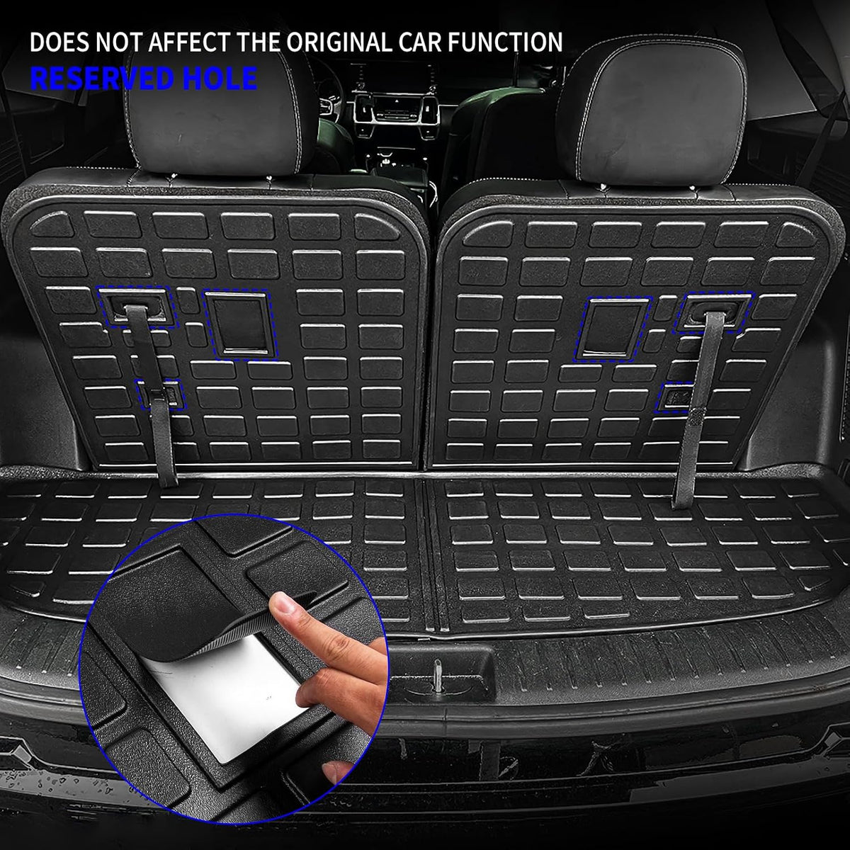 Rontaod Trunk Mat with Backrest Mat for 2021-2026 Kia Sorento Accessories