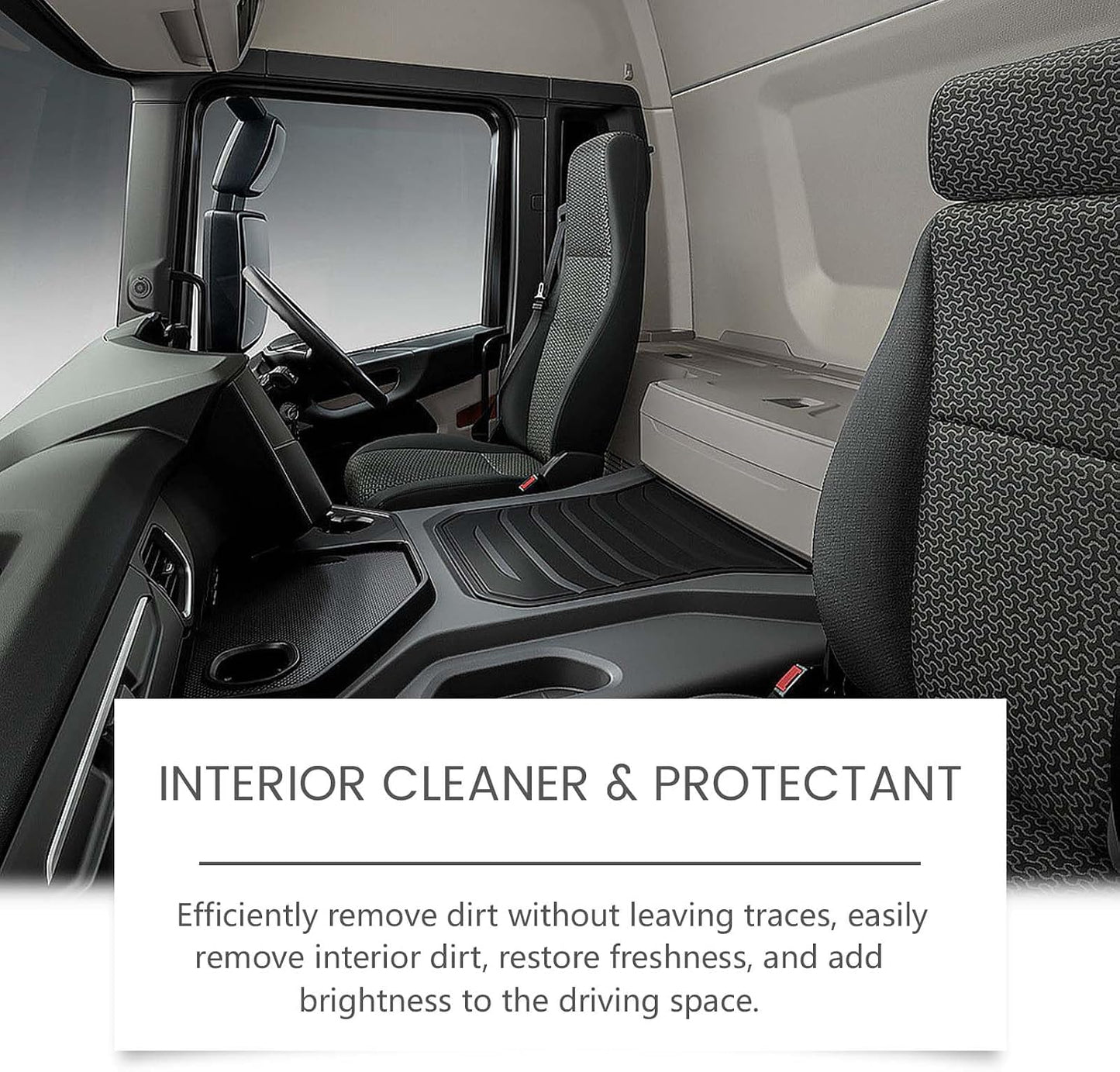 Multi-Purpose Car Interior Cleaner for Leather, Seats, Fabric, Vinyl, Car Cleaning Supplies, Interior Detailer Spray, Remove Stain, Dust and Grime, Gloss Restore (4Pcs)