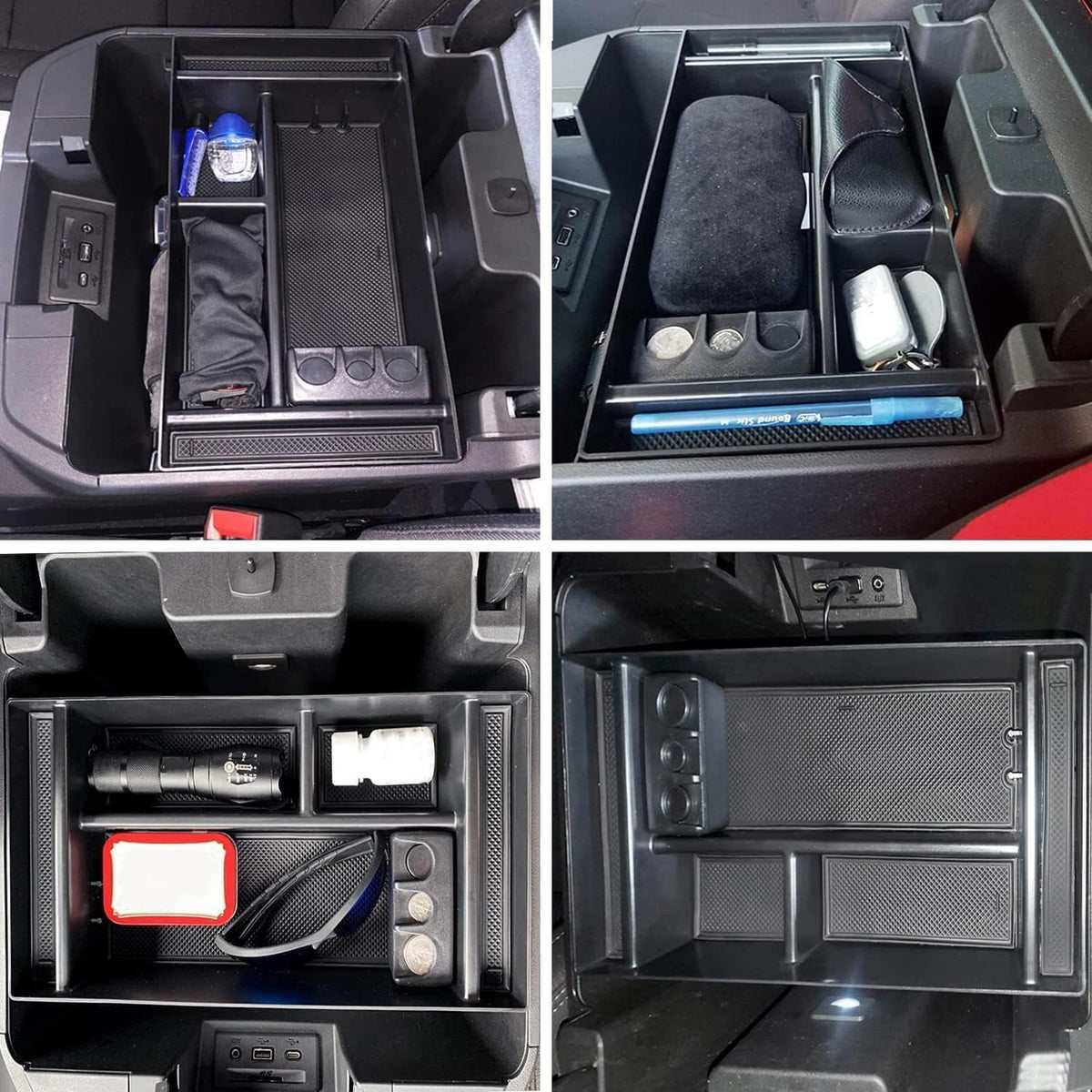 Center Console Organizer Tray fits for 2019-2022 GMC Sierra/Chevy Silverado 1500 Accessories, 2020-2021 2022 2023 Silverado/Sierra 2500 HD/3500 HD